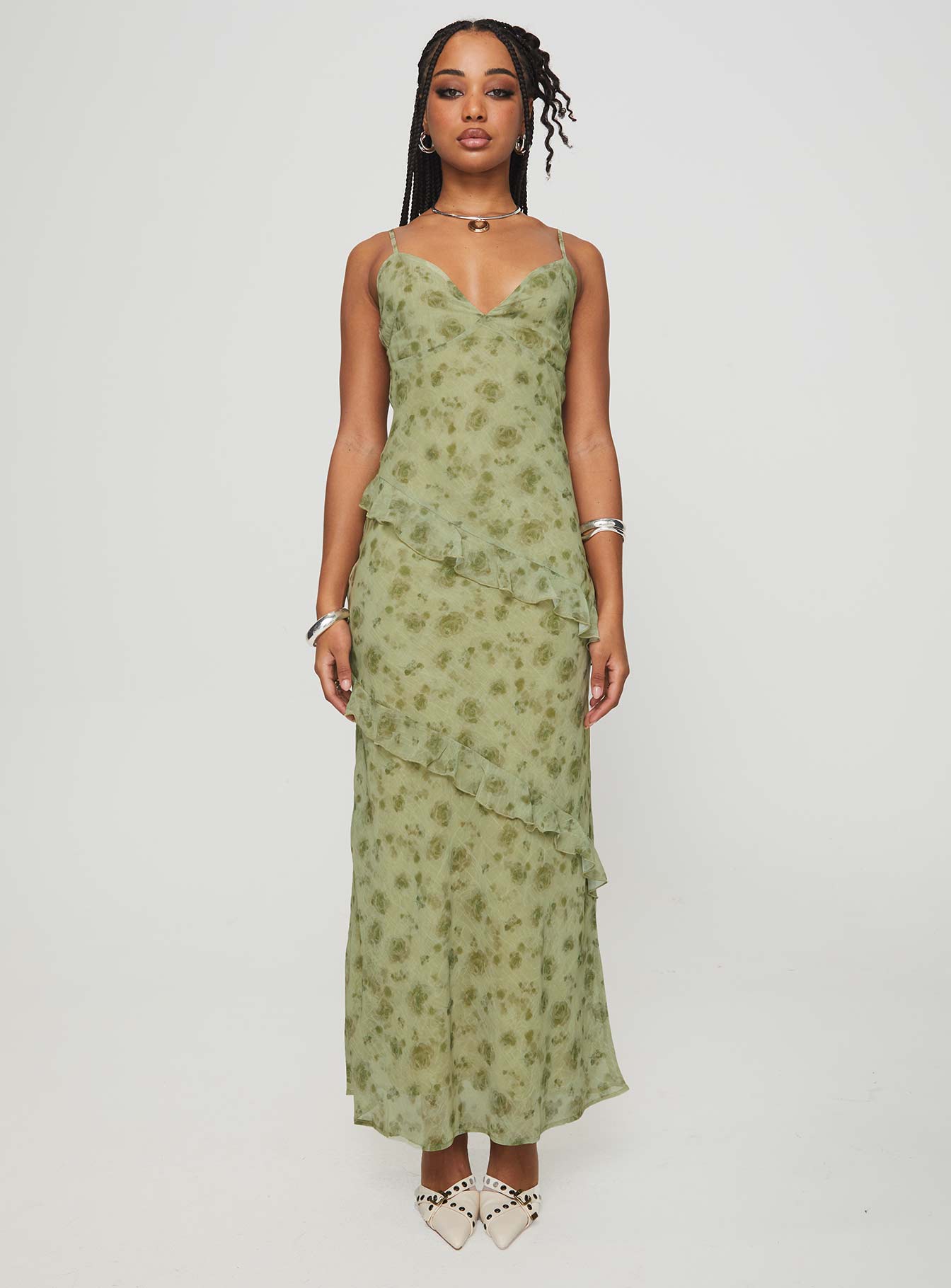 Teffoli Maxi Dress Green Eastbay Cheap Online