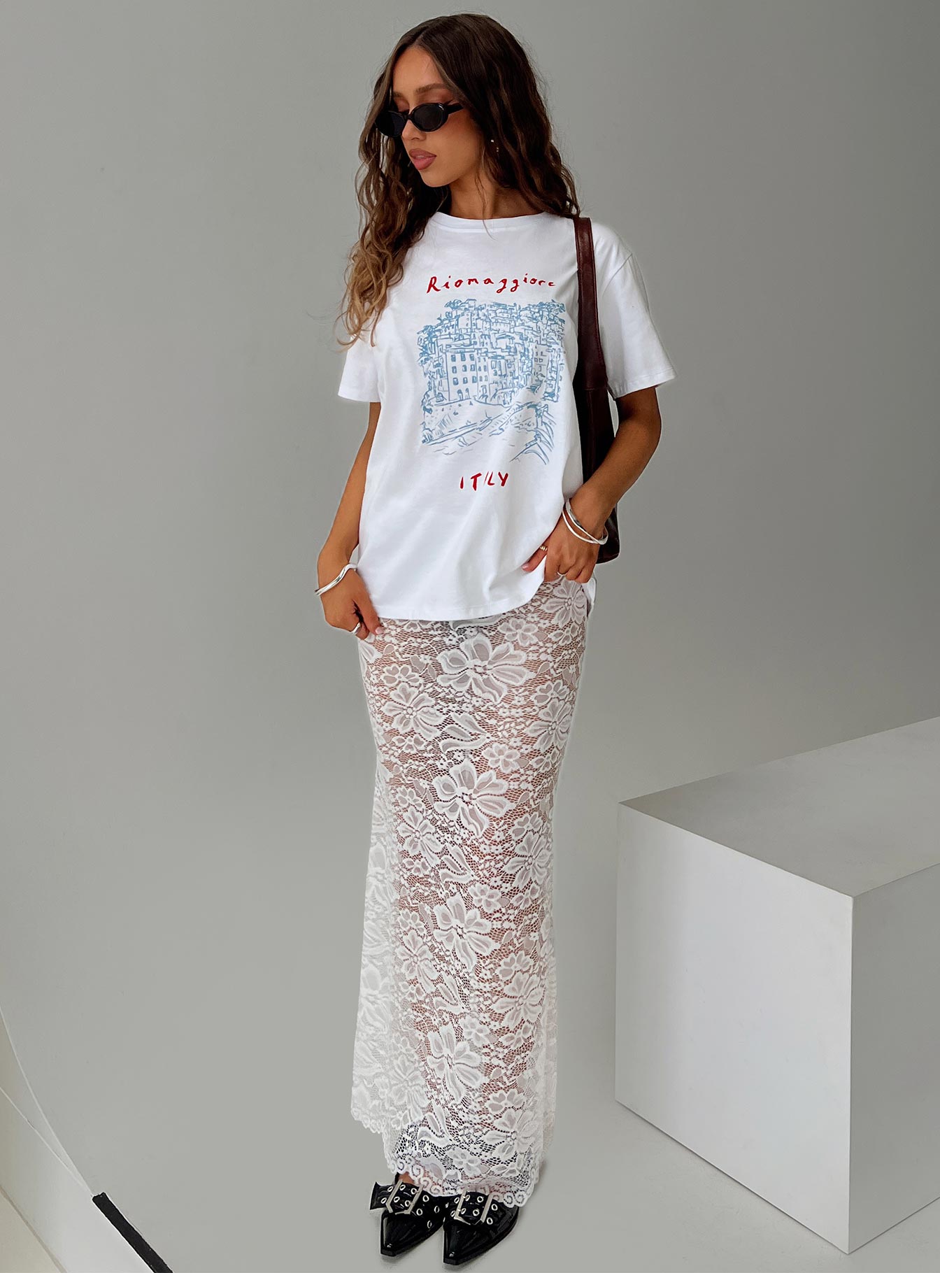 Riomaggiore Oversized Tee White Buy Cheap Shop