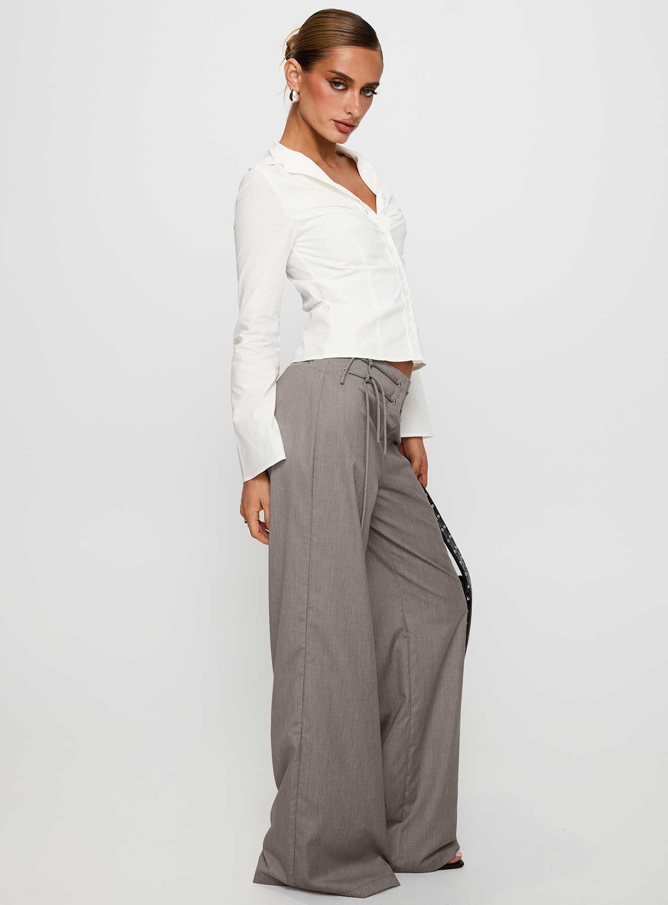 Just Have Fun Wide Leg Pant Grey Looking For