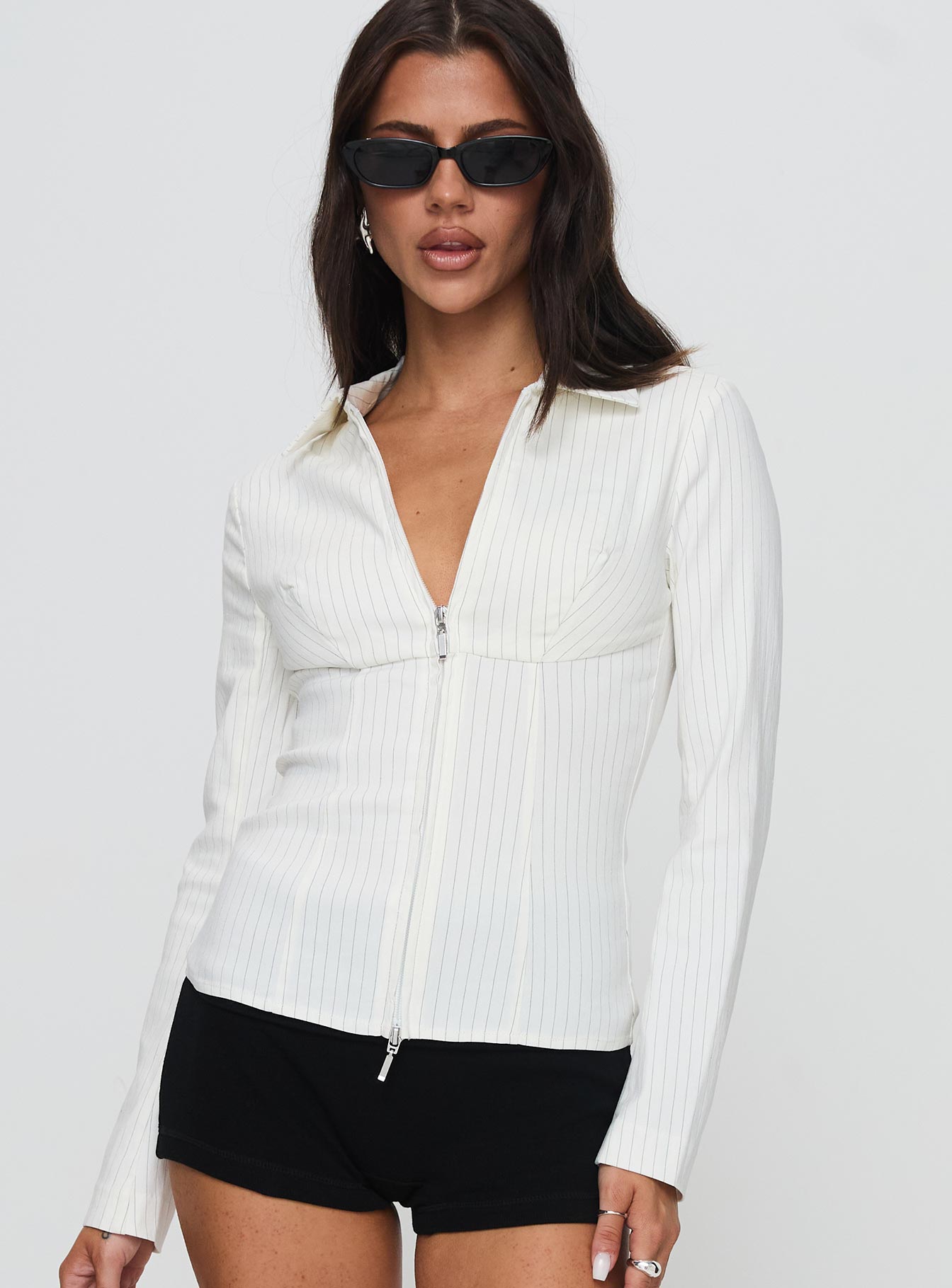 Bellar Long Sleeve Top Ivory Sale Best Sale