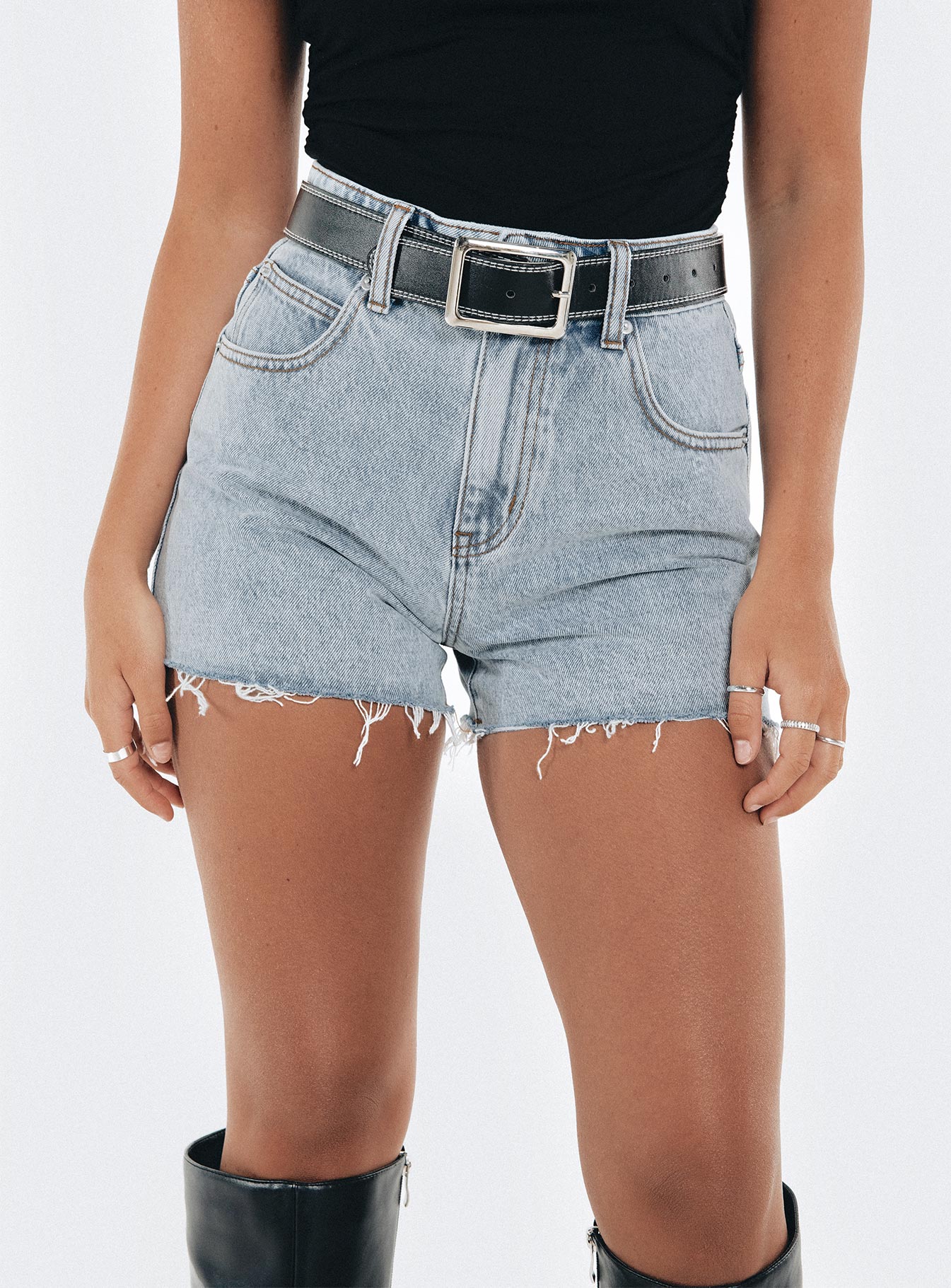 Laurena Denim Shorts Petite Lower Impact Cheap Sale Ebay