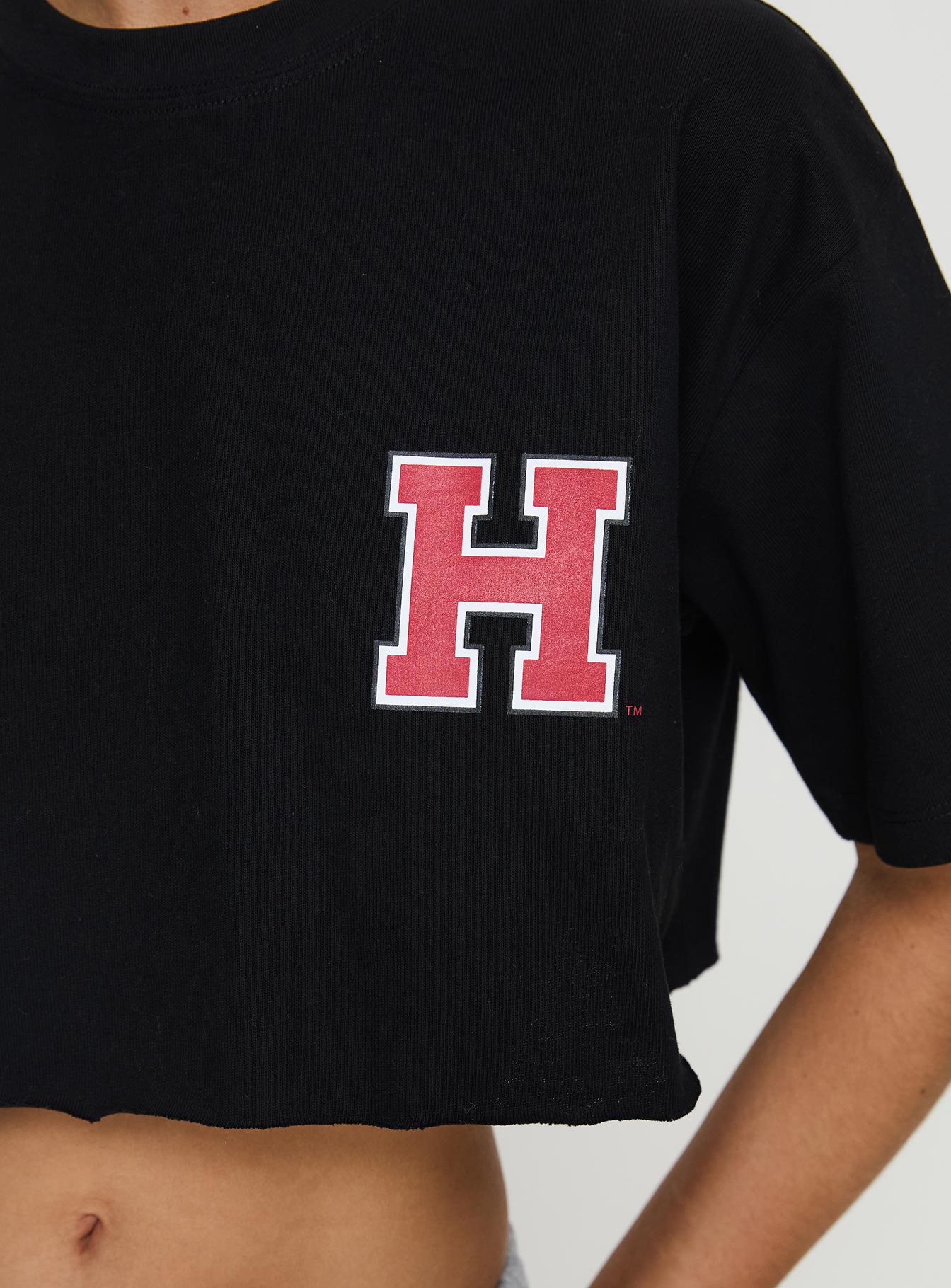 Harvard Graphic Track Top Black Best Wholesale For Sale