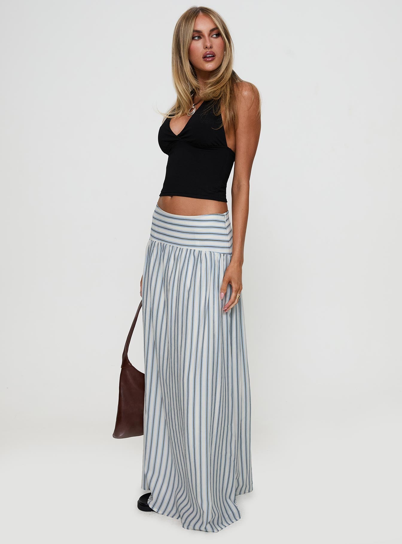 Find Your Love Flowy Maxi Skirt White Discount From China