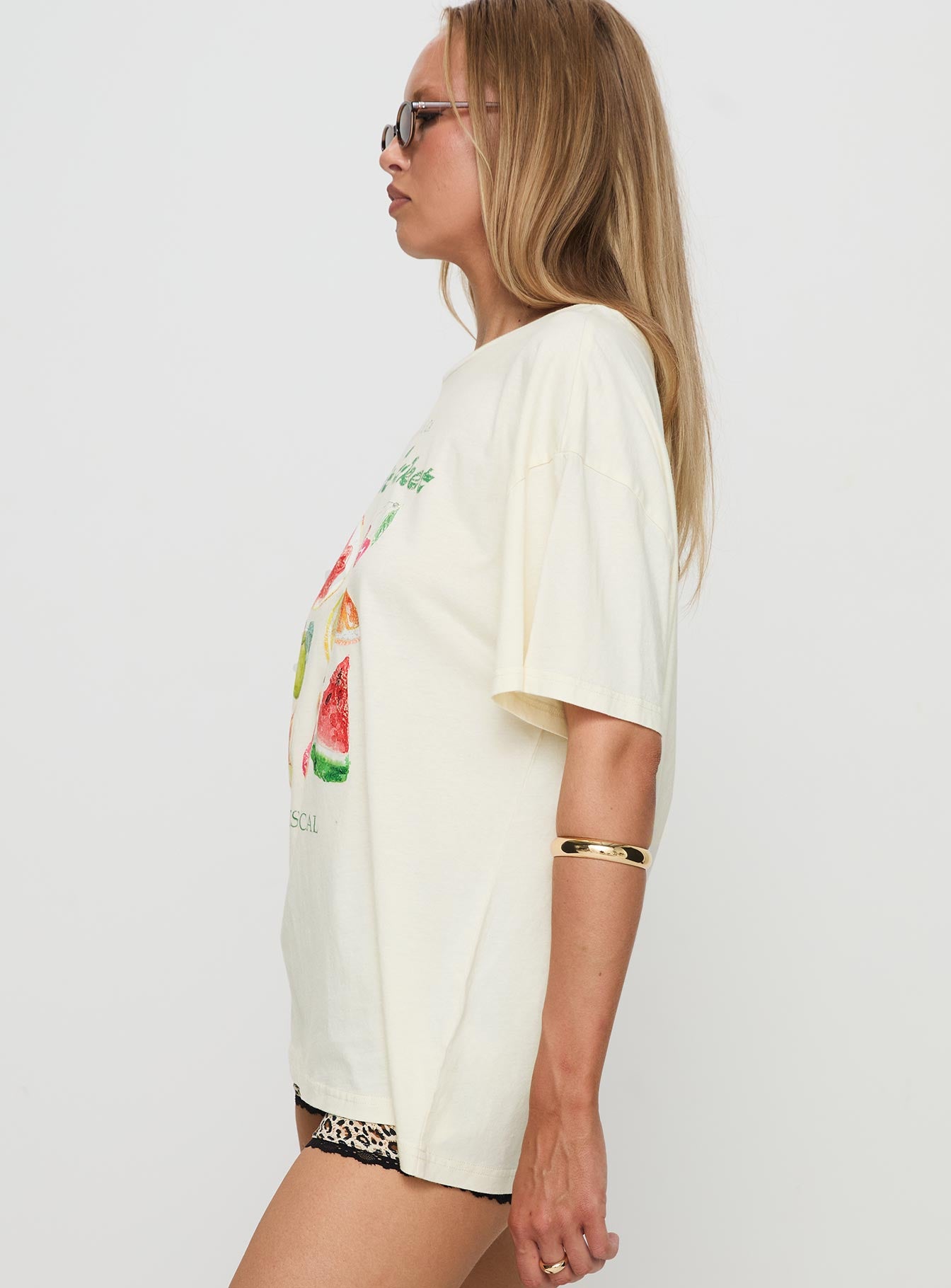 Fruit Market Oversized Tee White Clearance Cheap Online