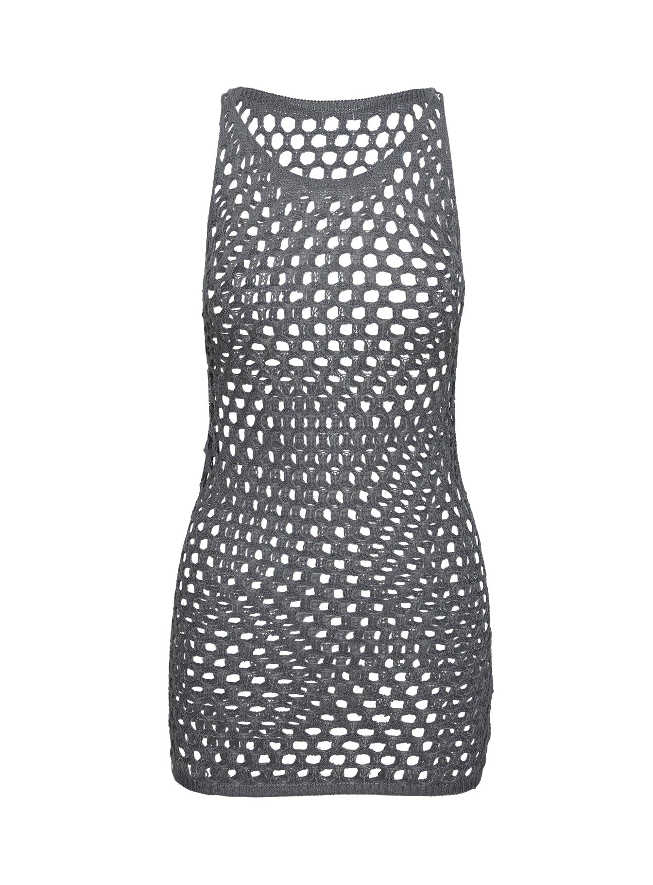 Keanes Net Mini Dress Charcoal Buy Cheap Manchester