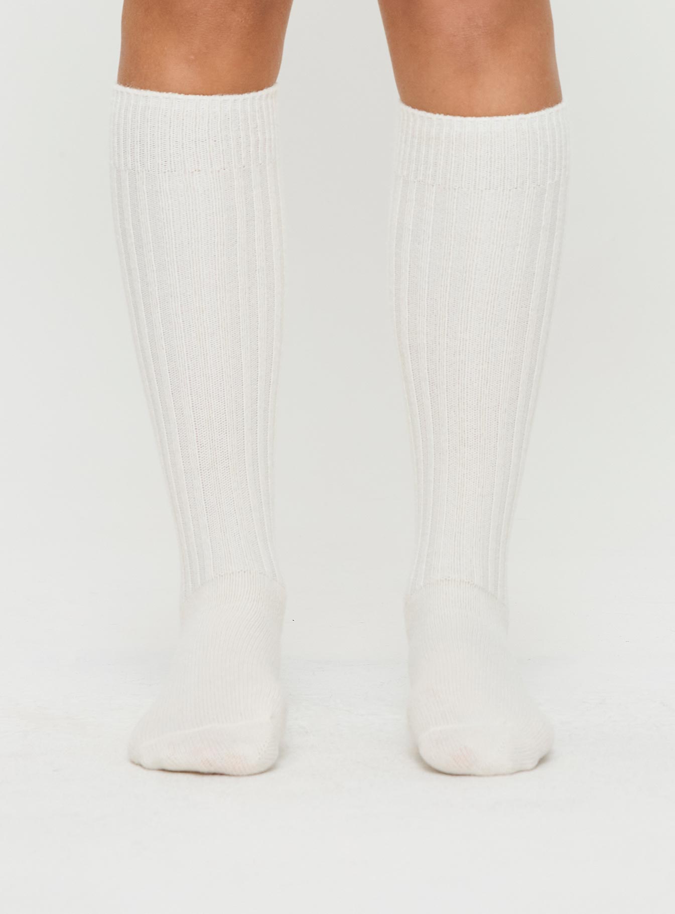 Boderline Knee High Socks White For Cheap Cheap Online