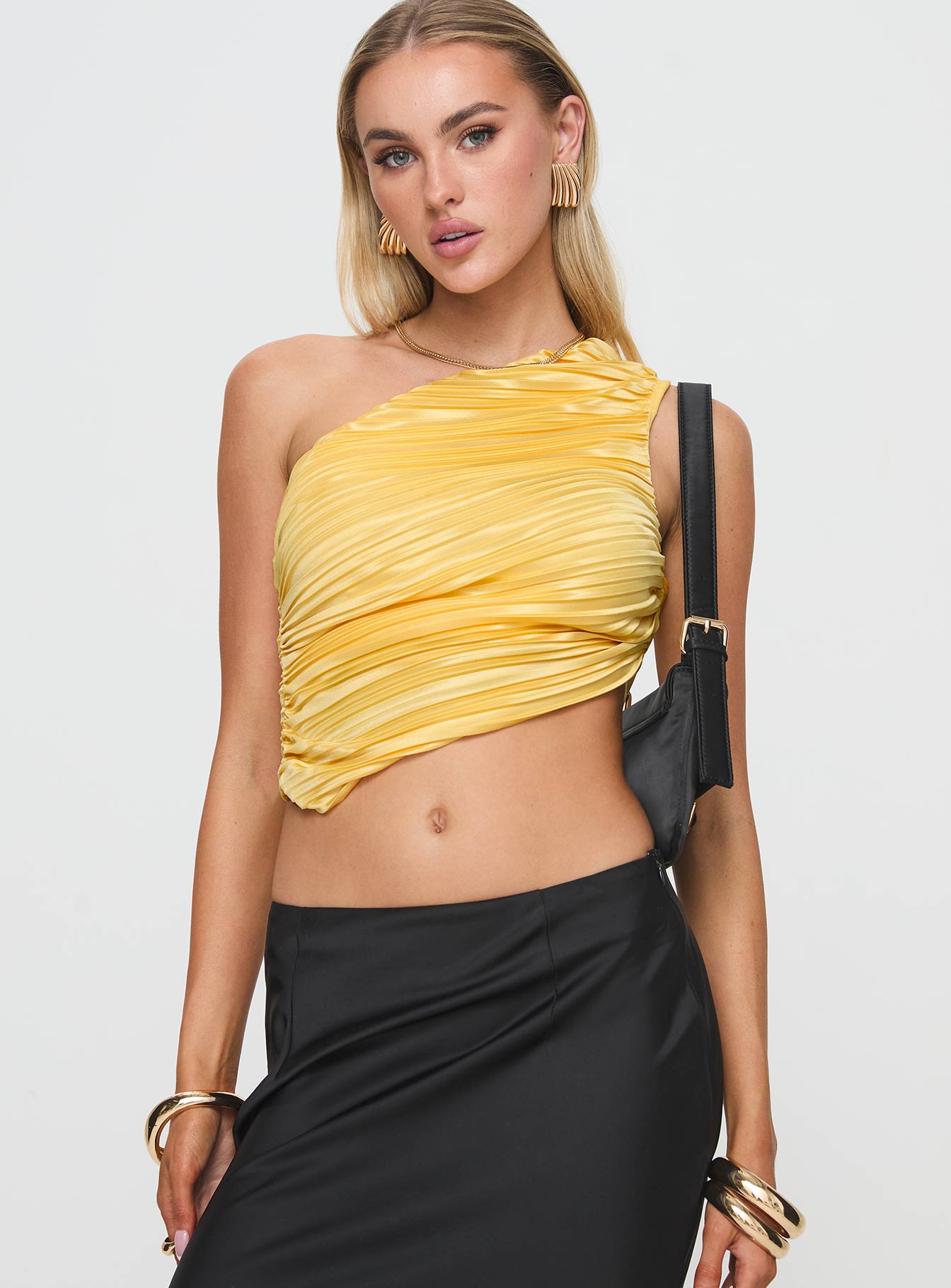 Brinstead One Shoulder Top Yellow Brand New Unisex Cheap Online