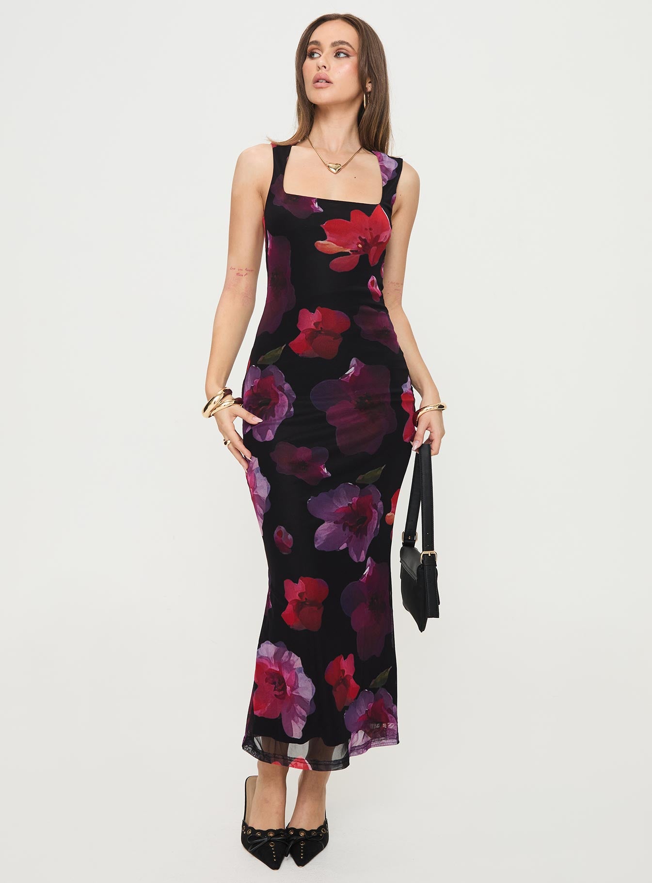 Eviana Maxi Dress Floral Free Shipping Supply