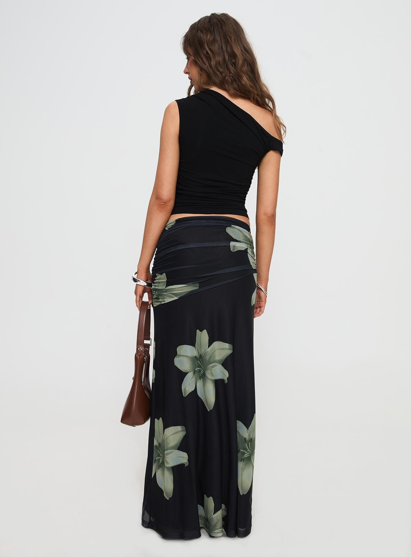 Cooperi Maxi Skirt Black Floral Best Place For Sale