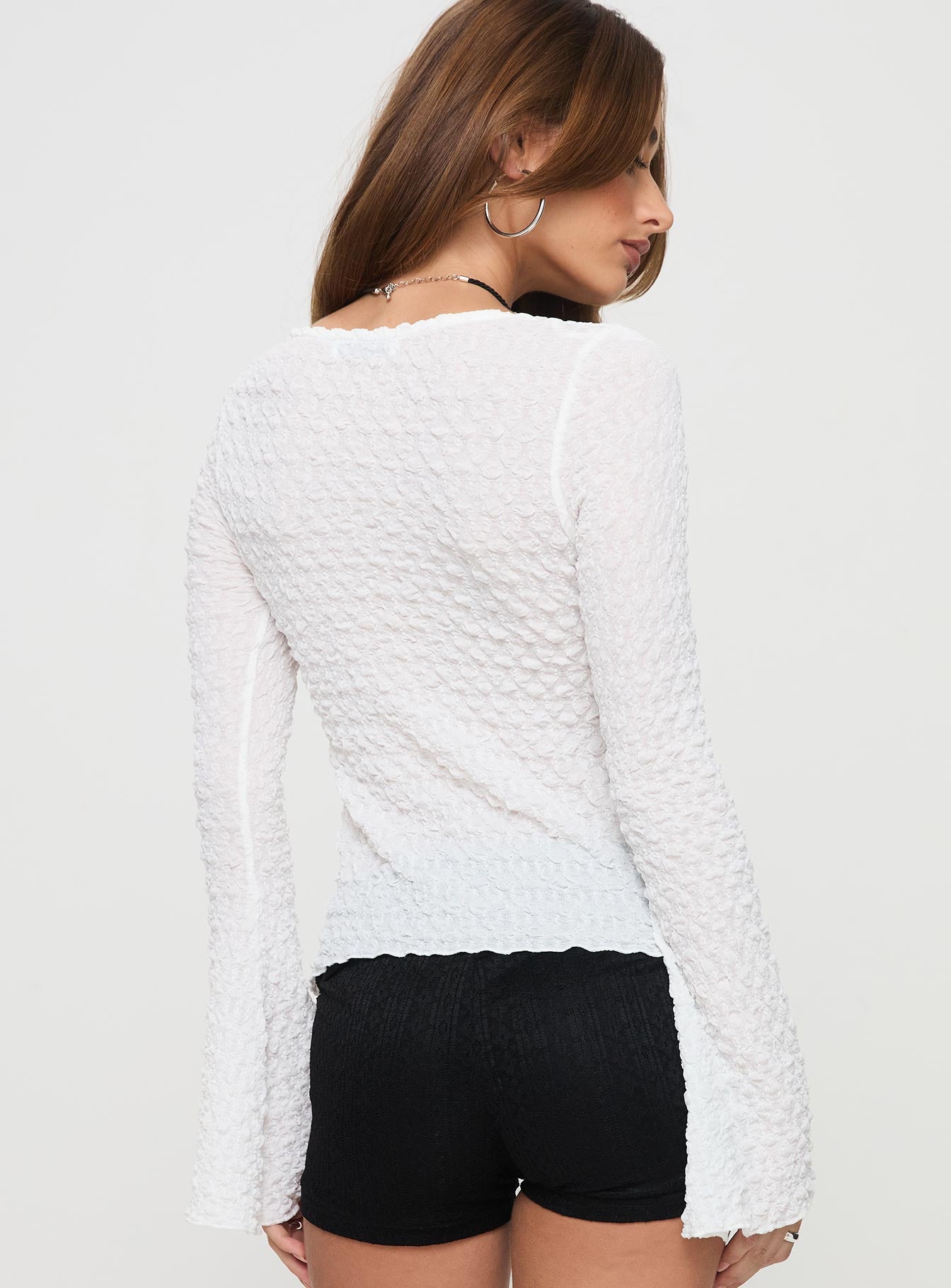 Lucky Stars Knit Top Cream Sale Great Deals