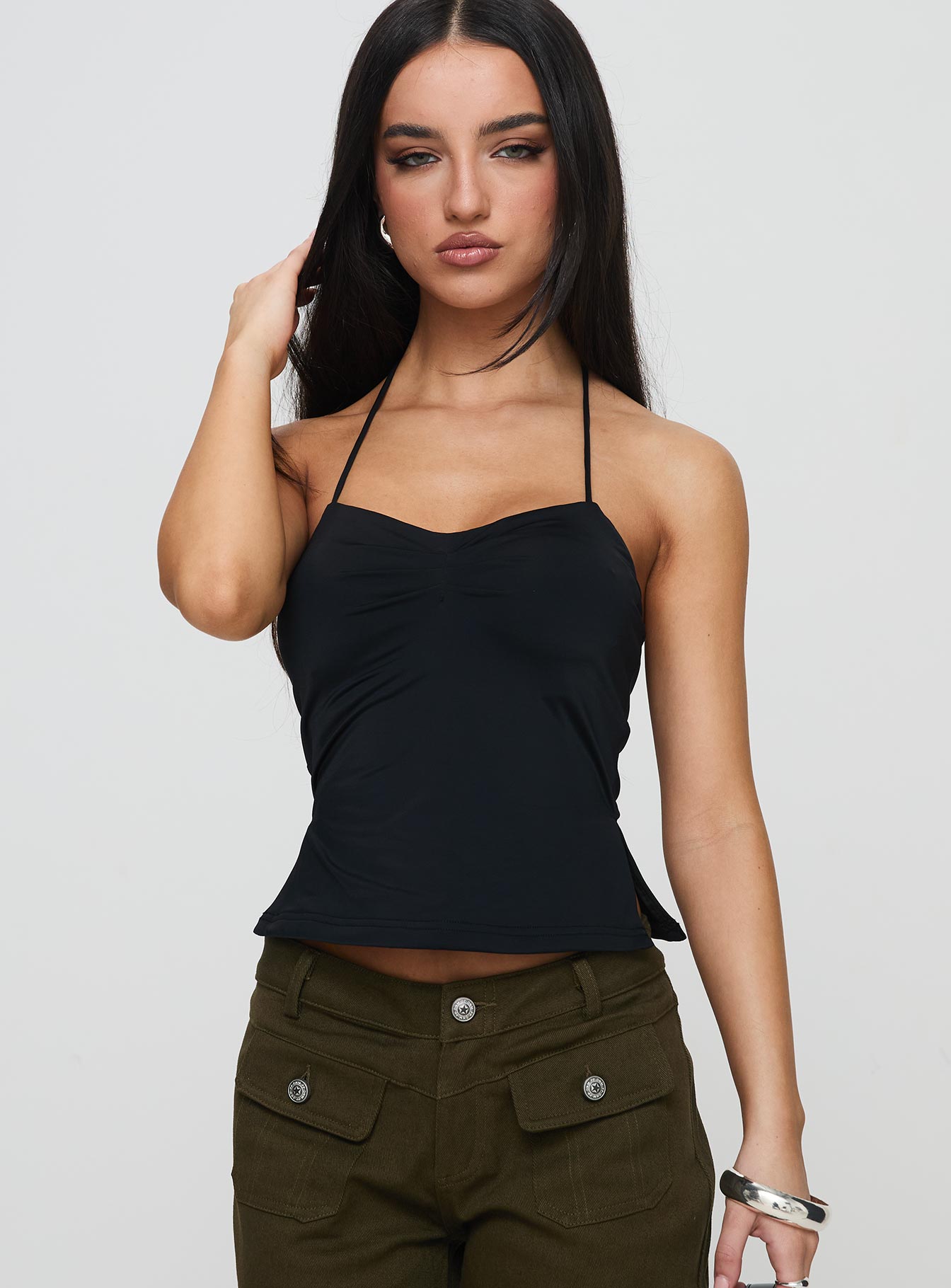 Rehna Halter Top Black Low Shipping Fee Online