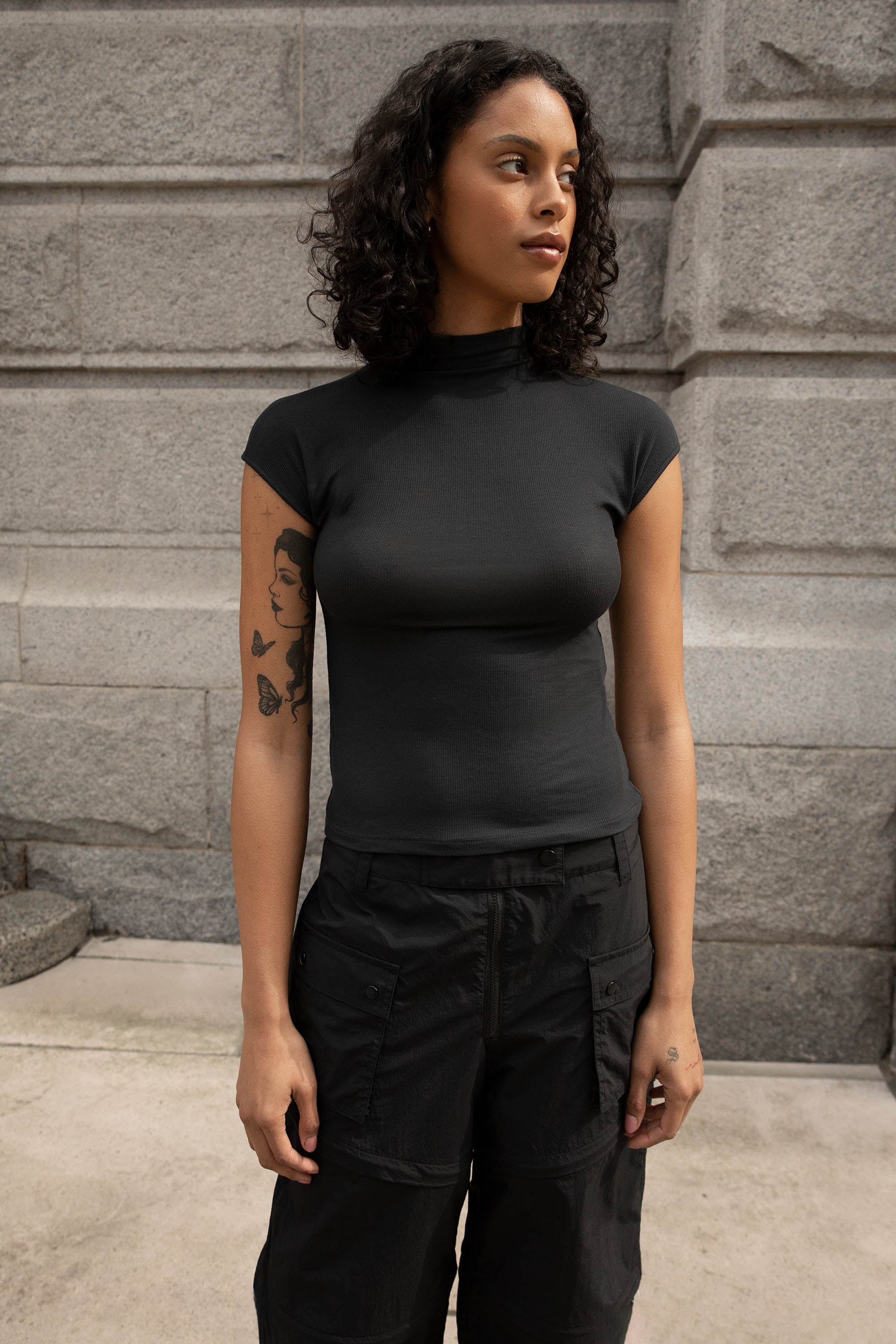 MOCKNECK TOP Free Shipping For Sale