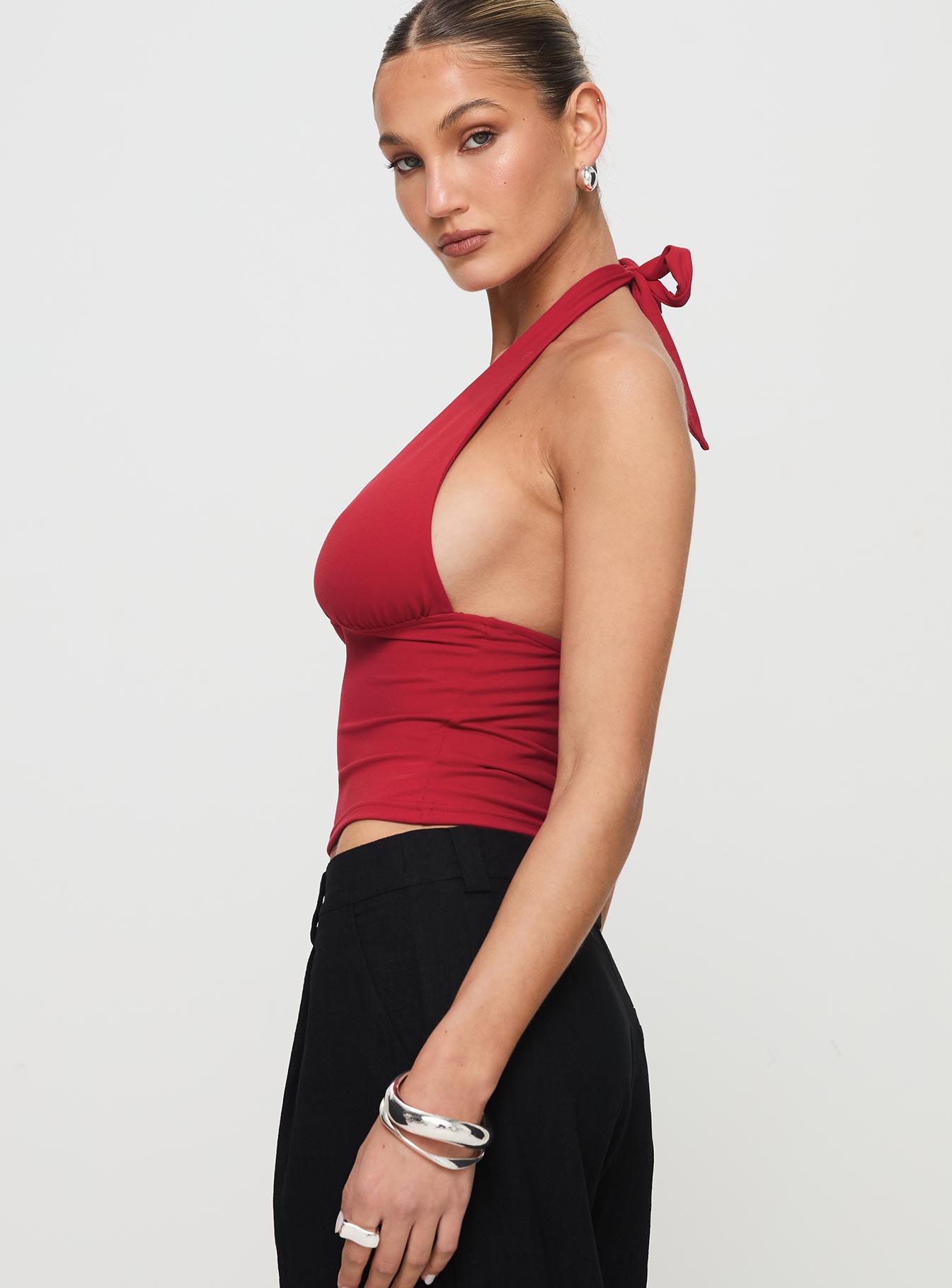 Whimsy Halter Top Red Brand New Unisex Sale Online