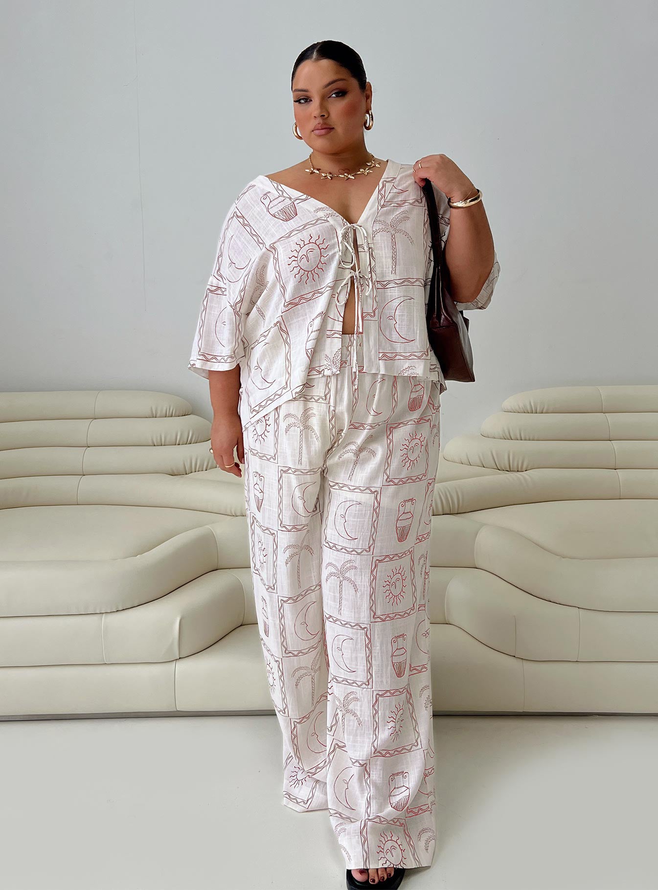 Sun Dream Pant Cream / Multi Curve Discount Best Pices