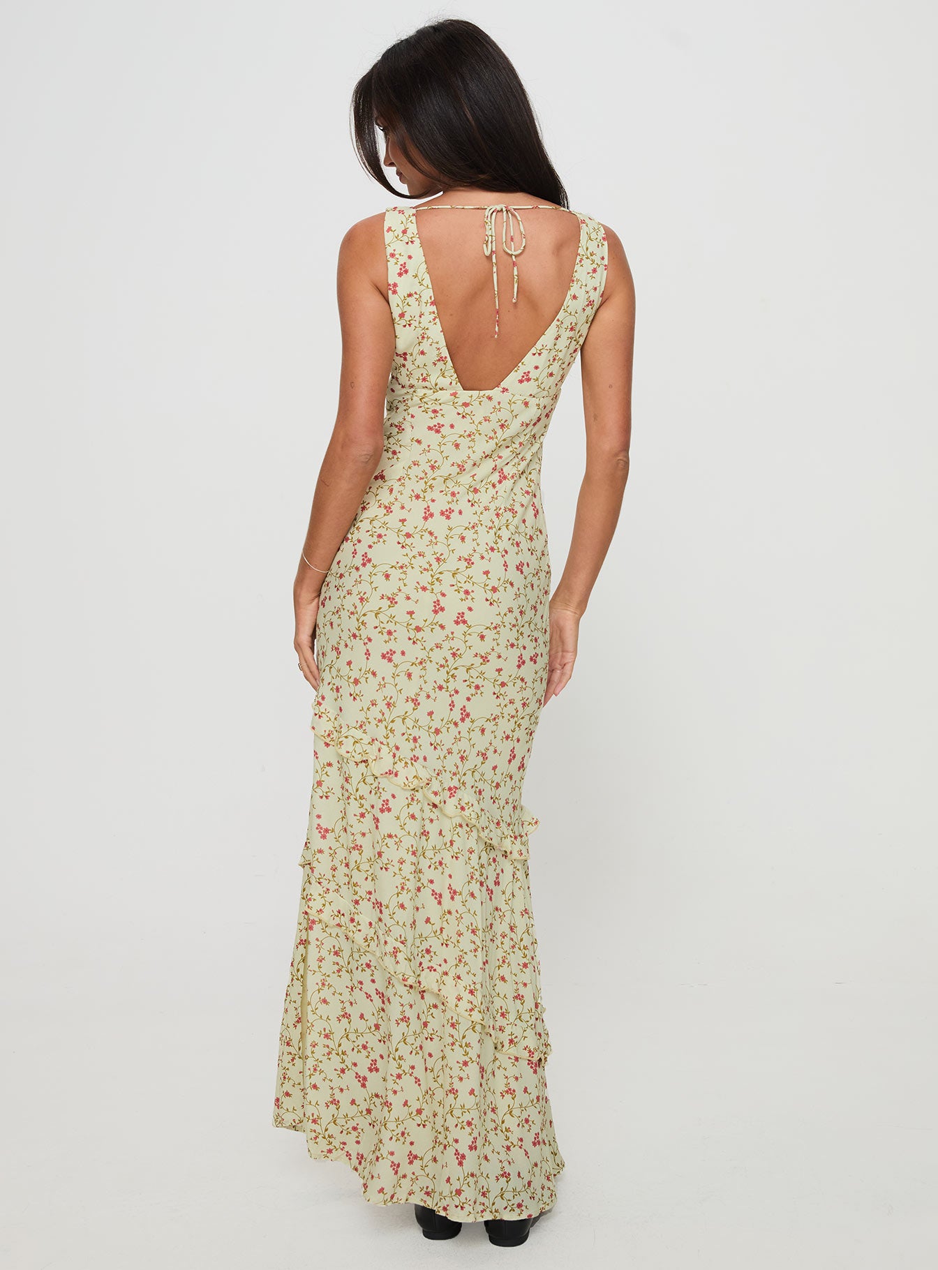 Ridgewood Maxi Dress Beige Floral For Sale 2025