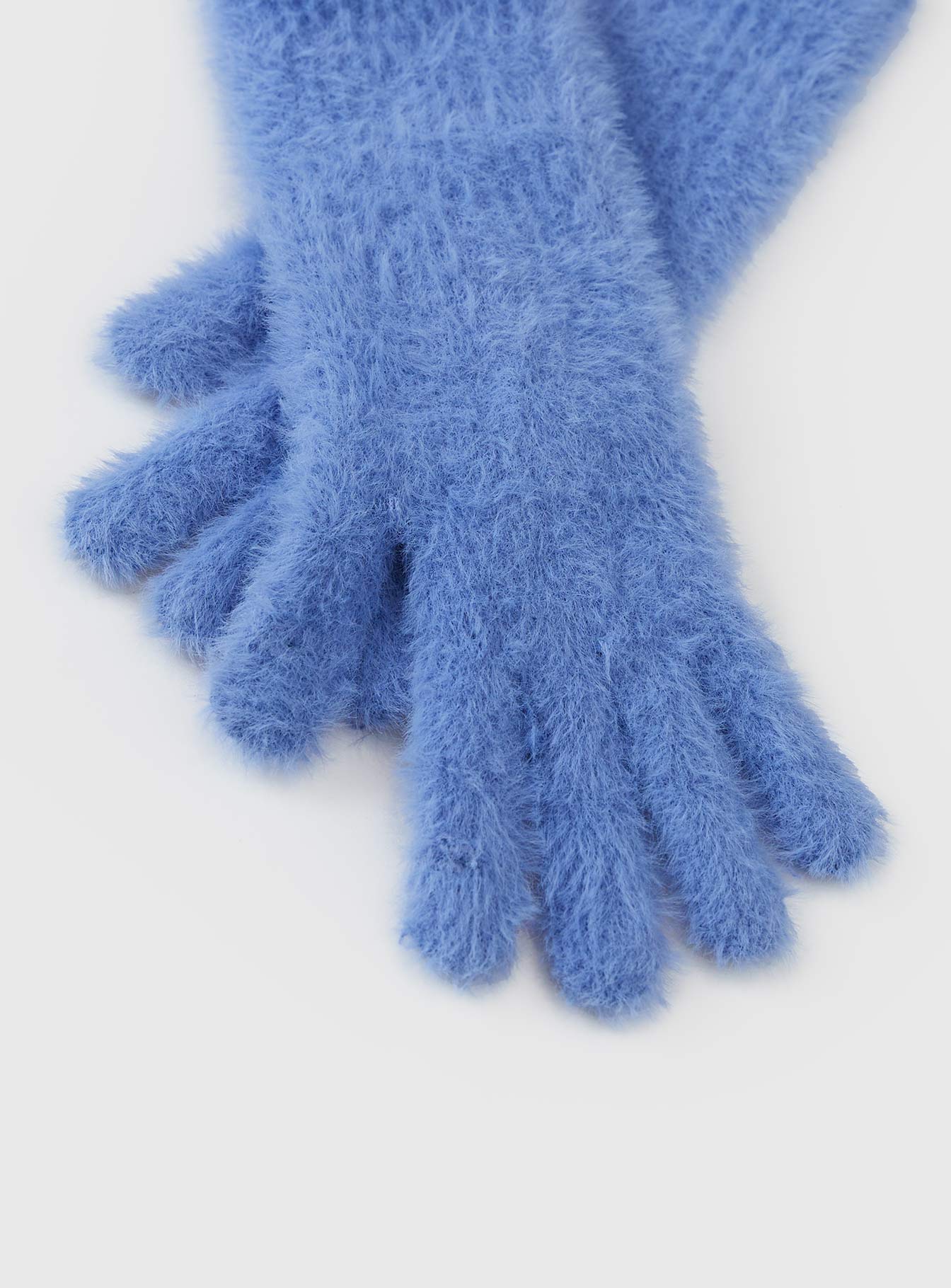 Prichard Fluffy Gloves Blue Genuine Cheap Online