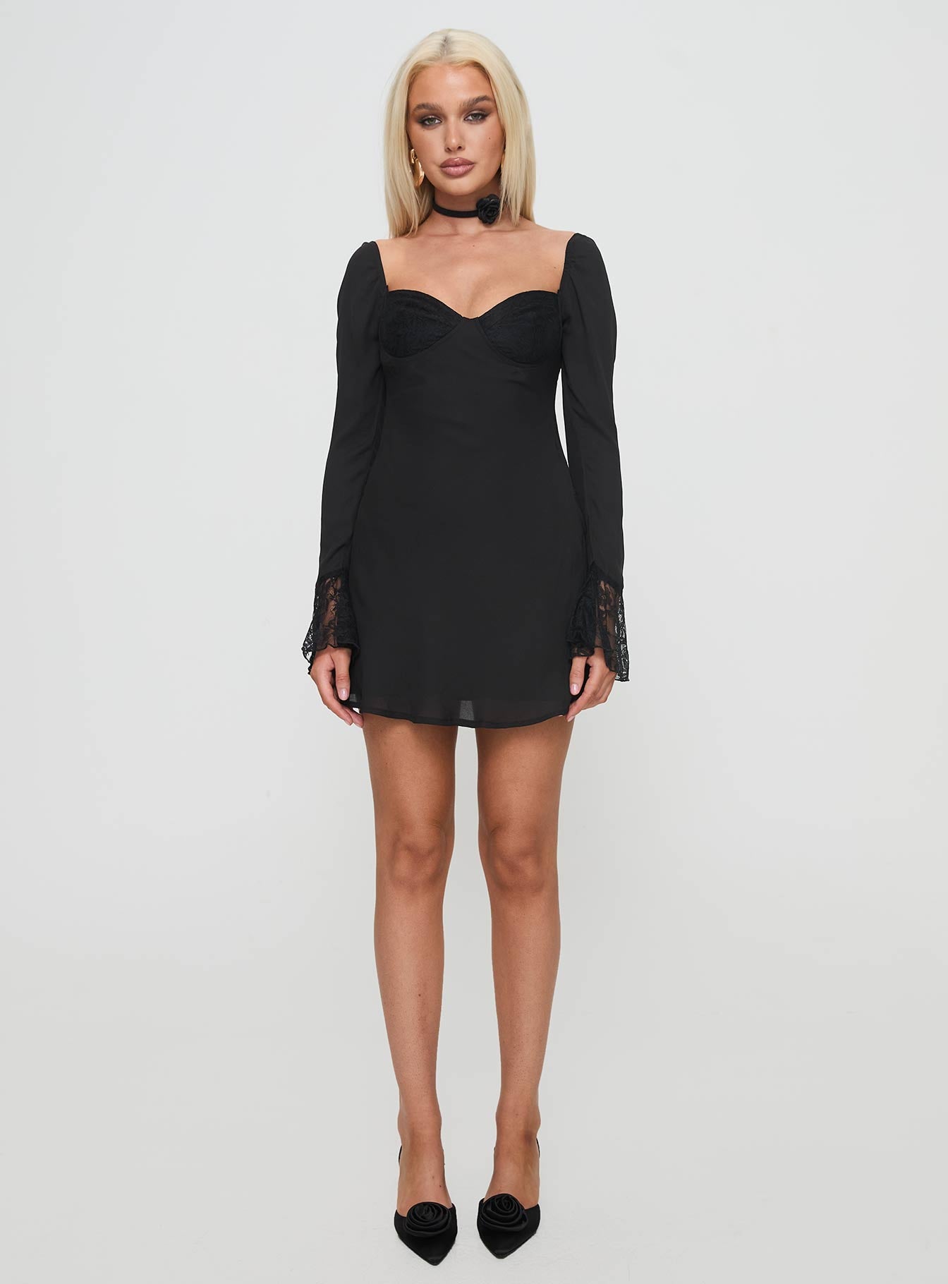 Softer Side Long Sleeve Mini Dress Black Outlet With Credit Card