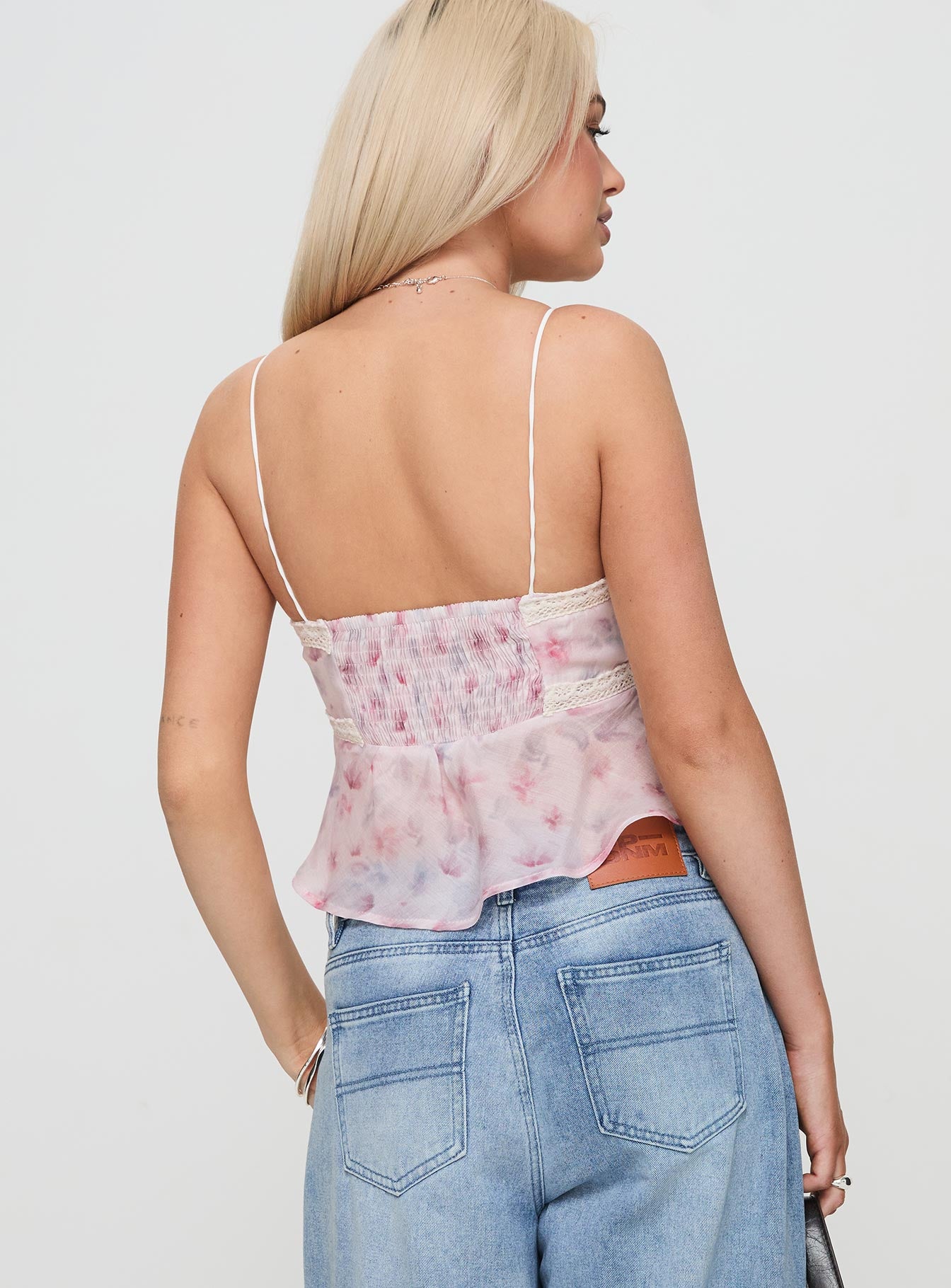 Karta Top White / Pink Clearance Low Pice Fee Shipping