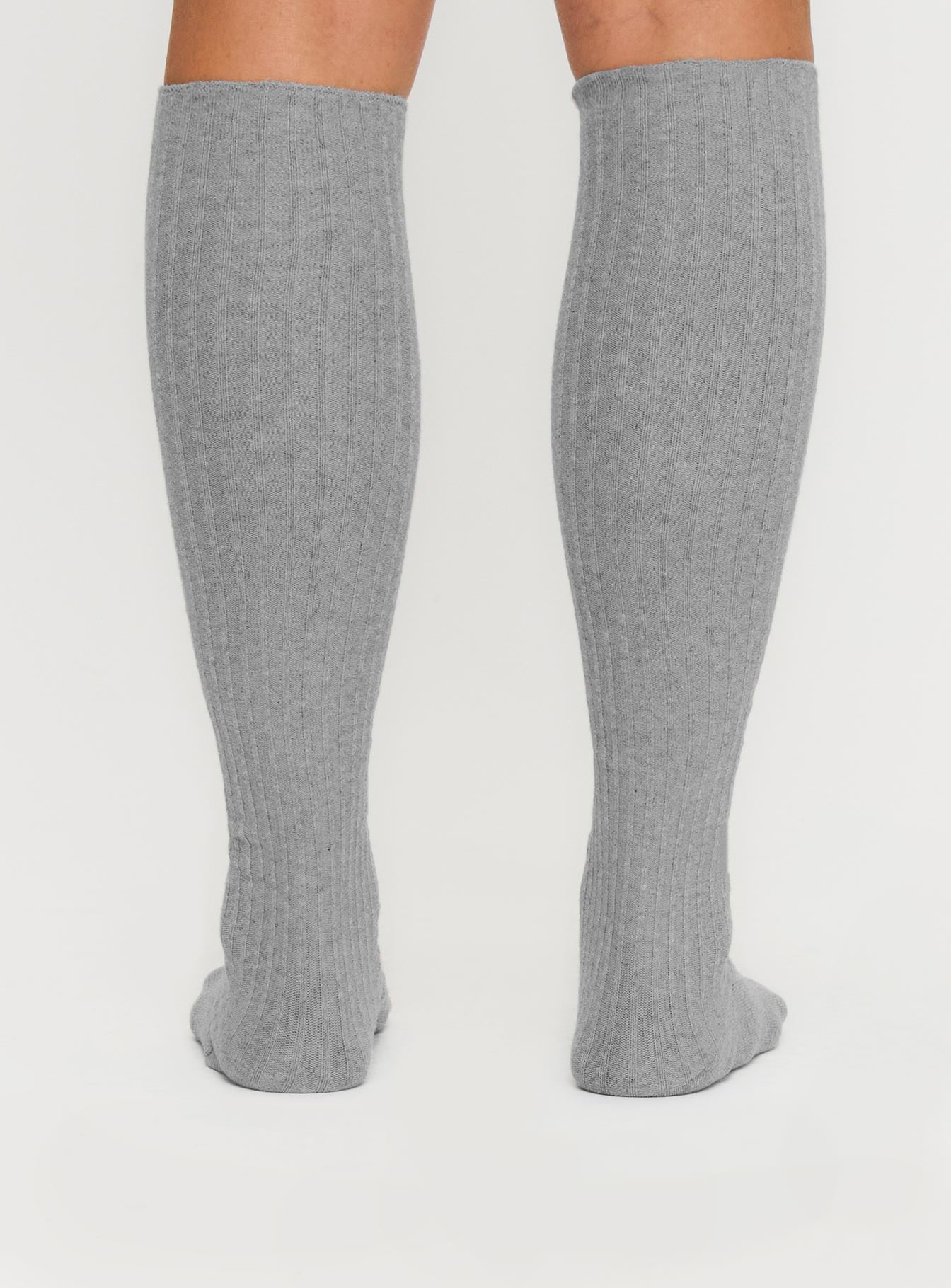 Apatow Knee High Socks Grey Best Sale Cheap Pice