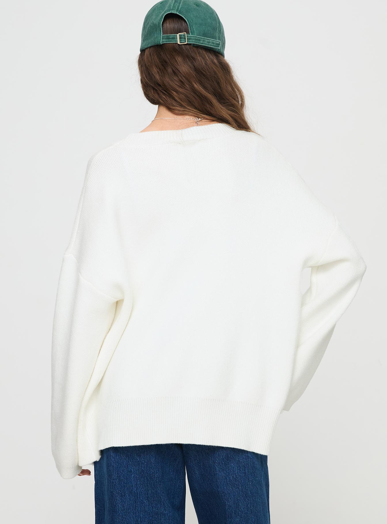 Burke Cardigan White Low Shipping Fee Online