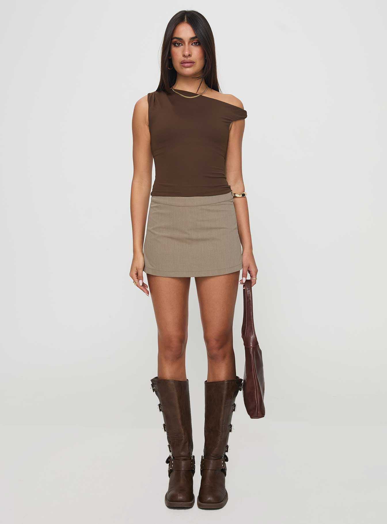 Danza Top Brown Free Shipping Huge Surprise