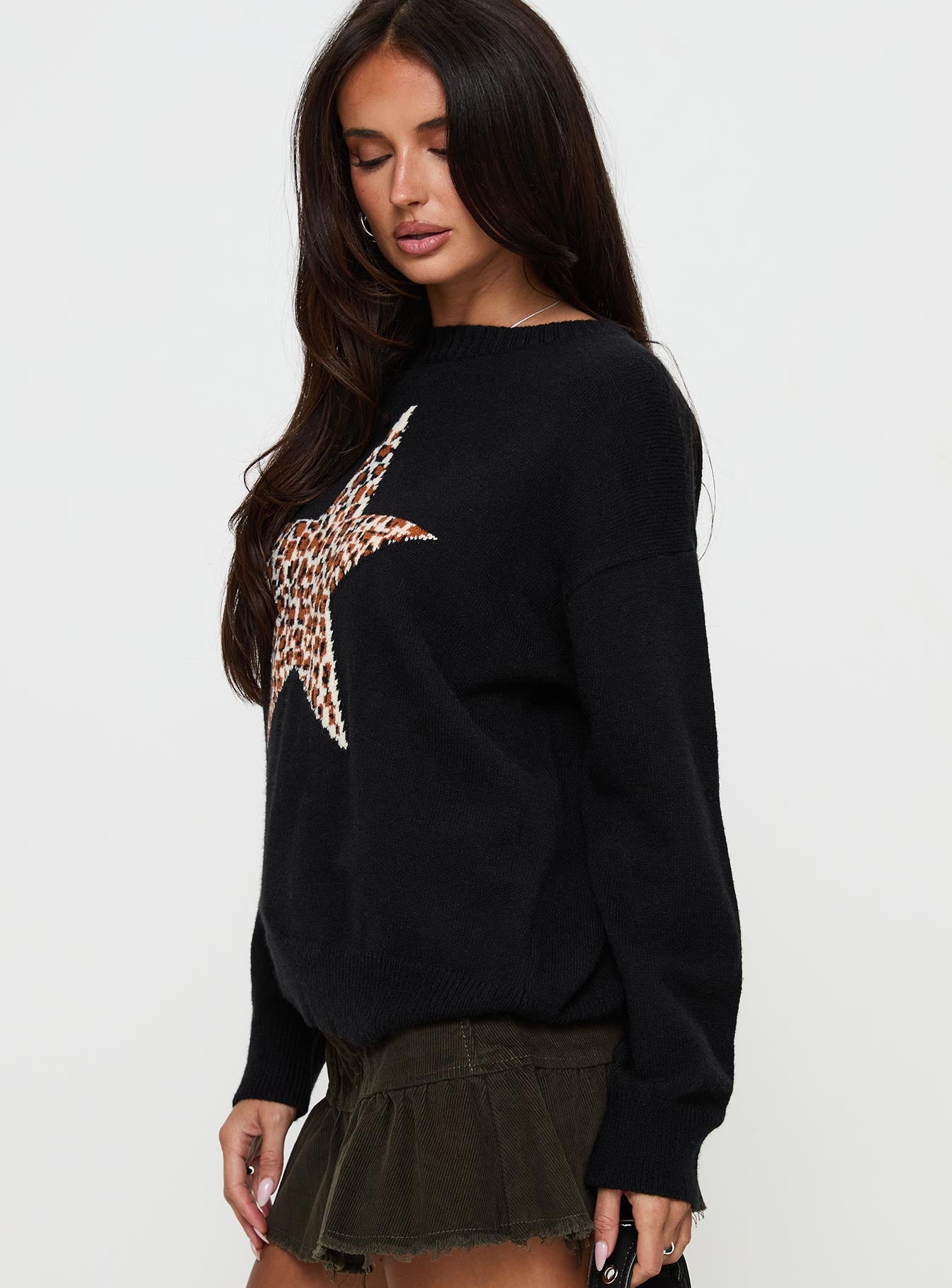 Run The Party Knit Sweater Black Cheapest