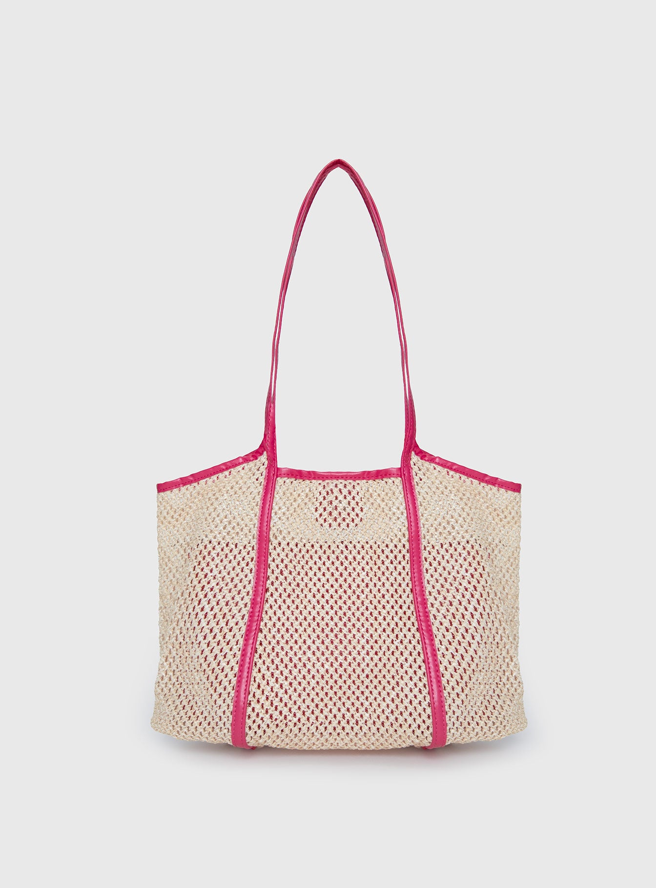 Fall Tote Bag Cream / Pink Cheap Supply