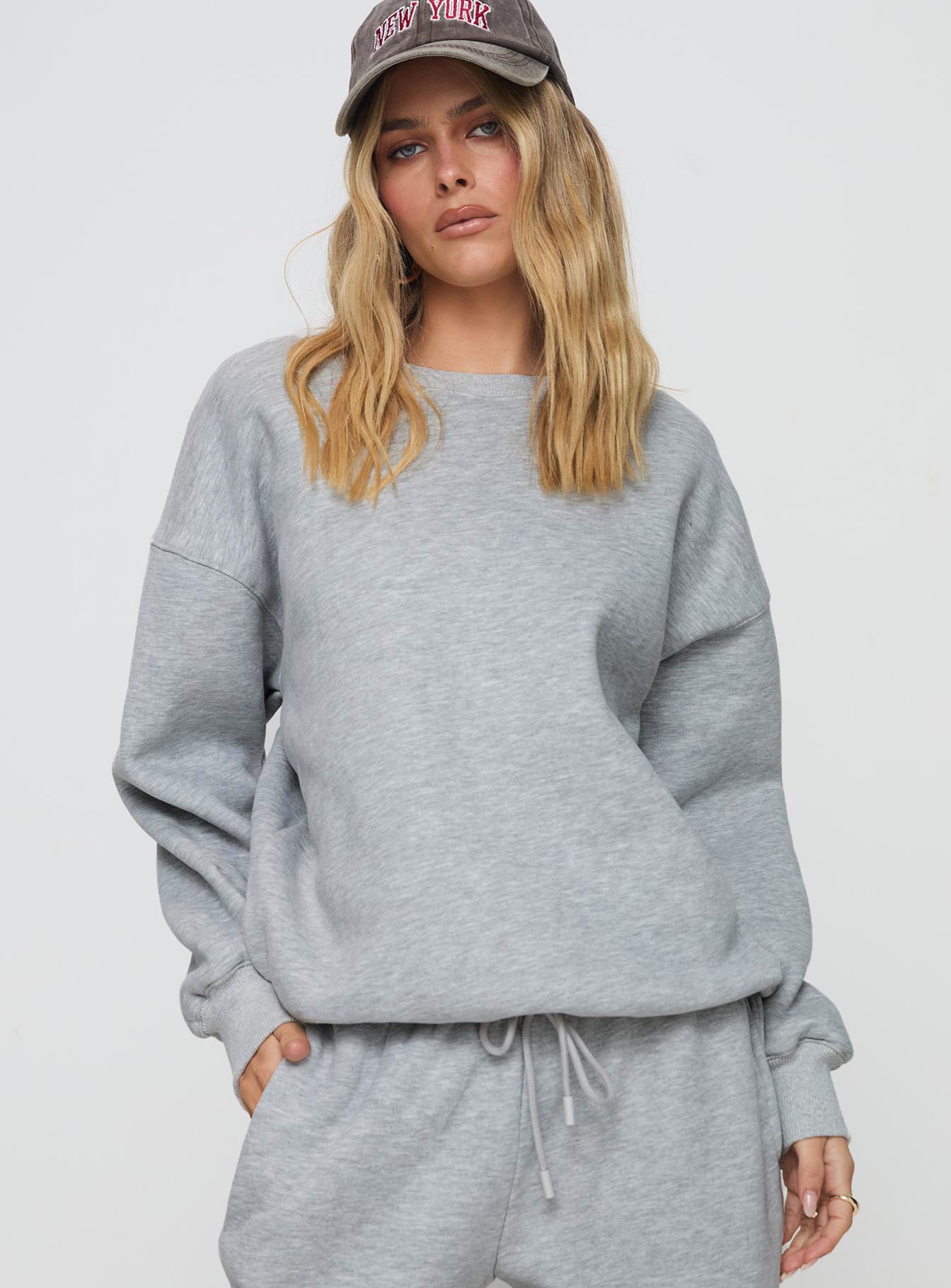 Dream Fleece Classic Crewneck Sweatshirt Grey Marle Online