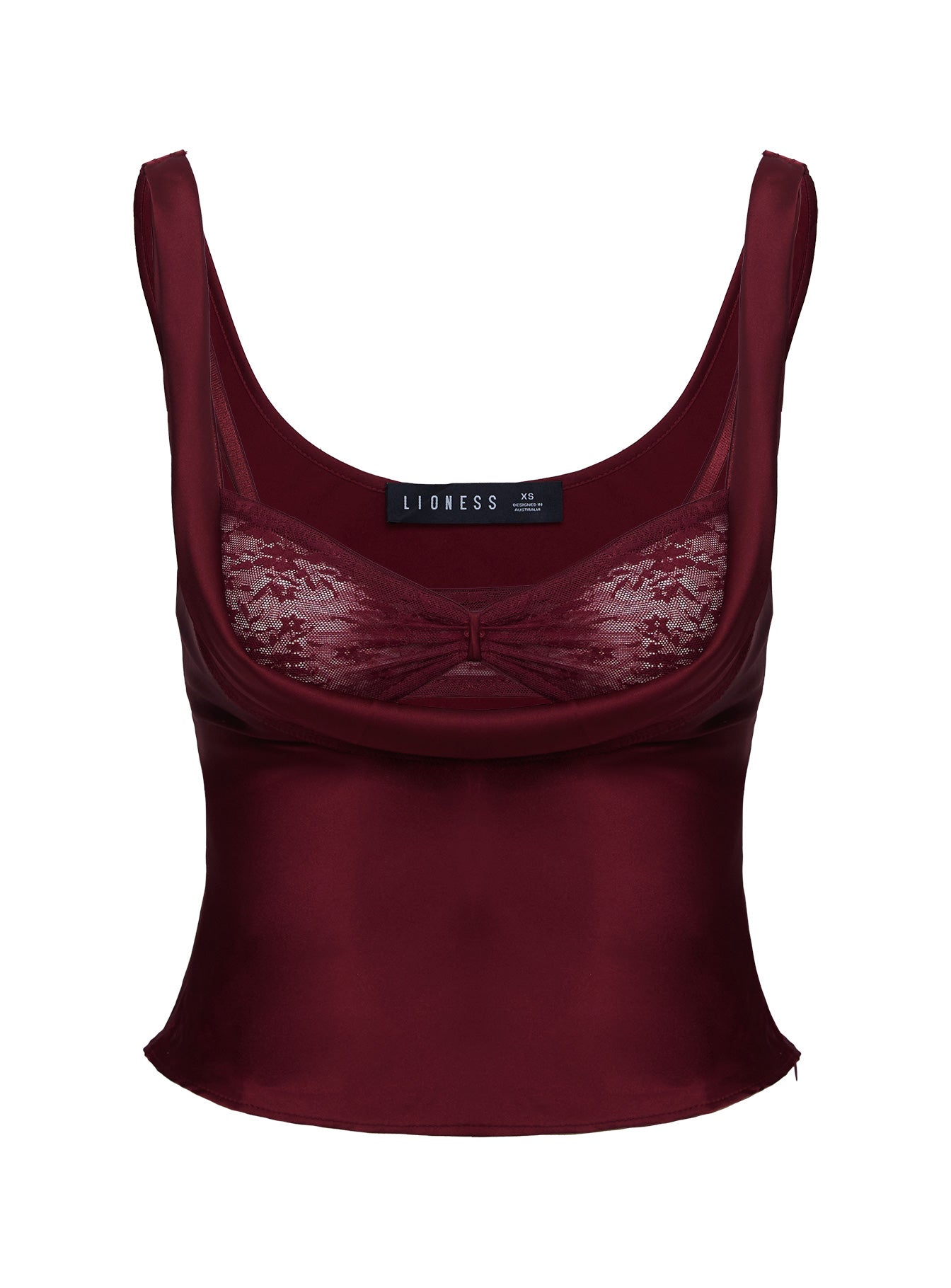 Delilah Top Burgundy Free Shipping The Cheapest