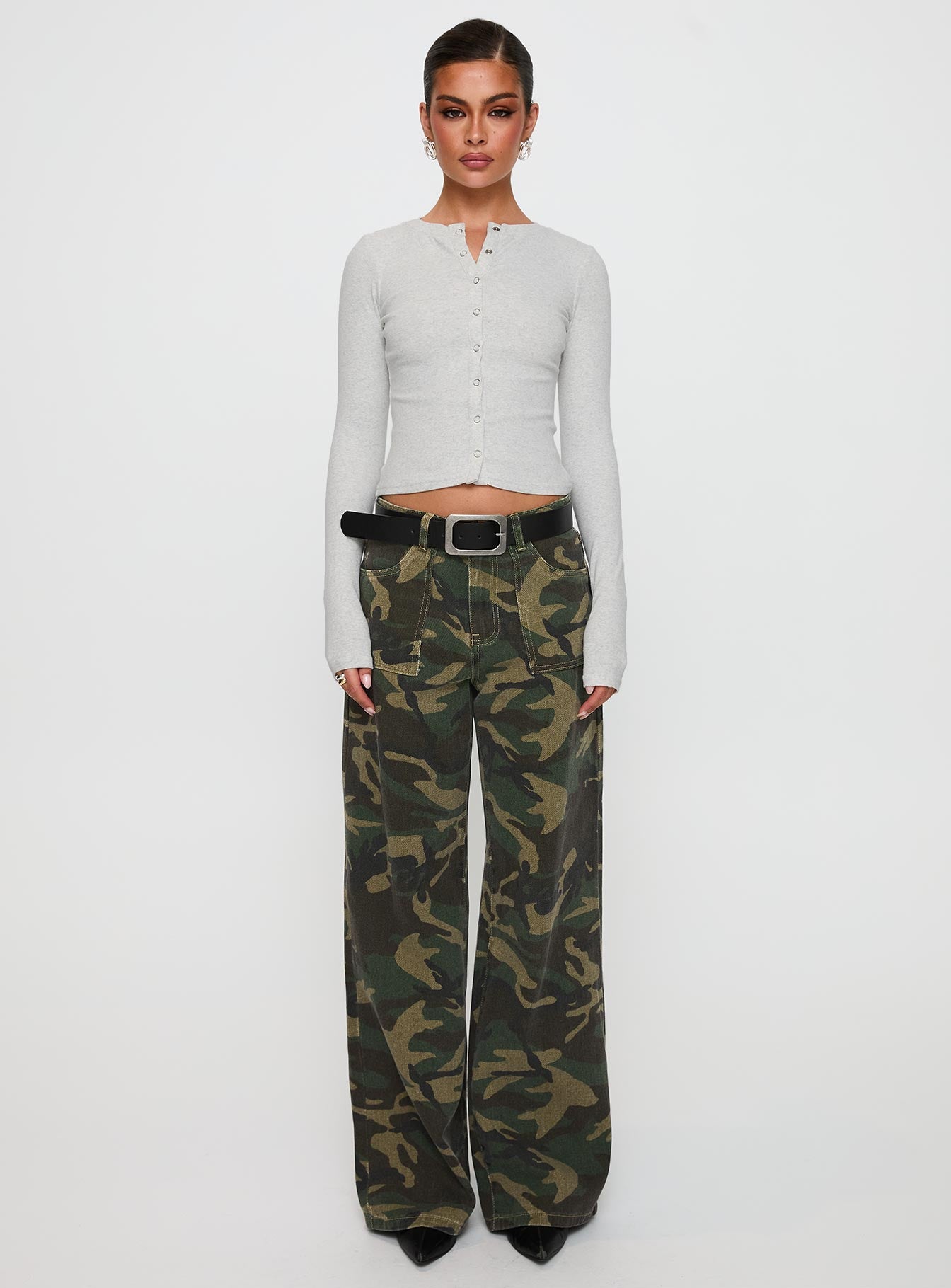 Briony Jeans Camouflage Cheap Factory Outlet