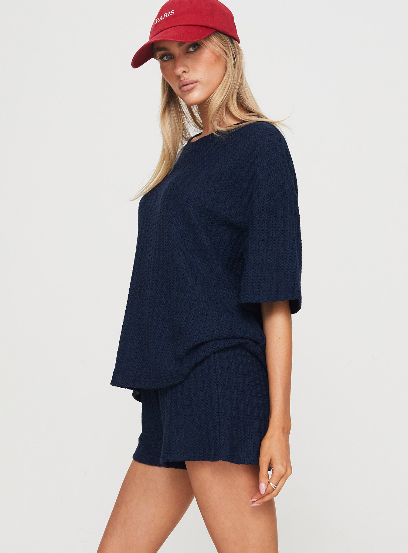 Cammie Knit Set Navy Outlet Countdown Package