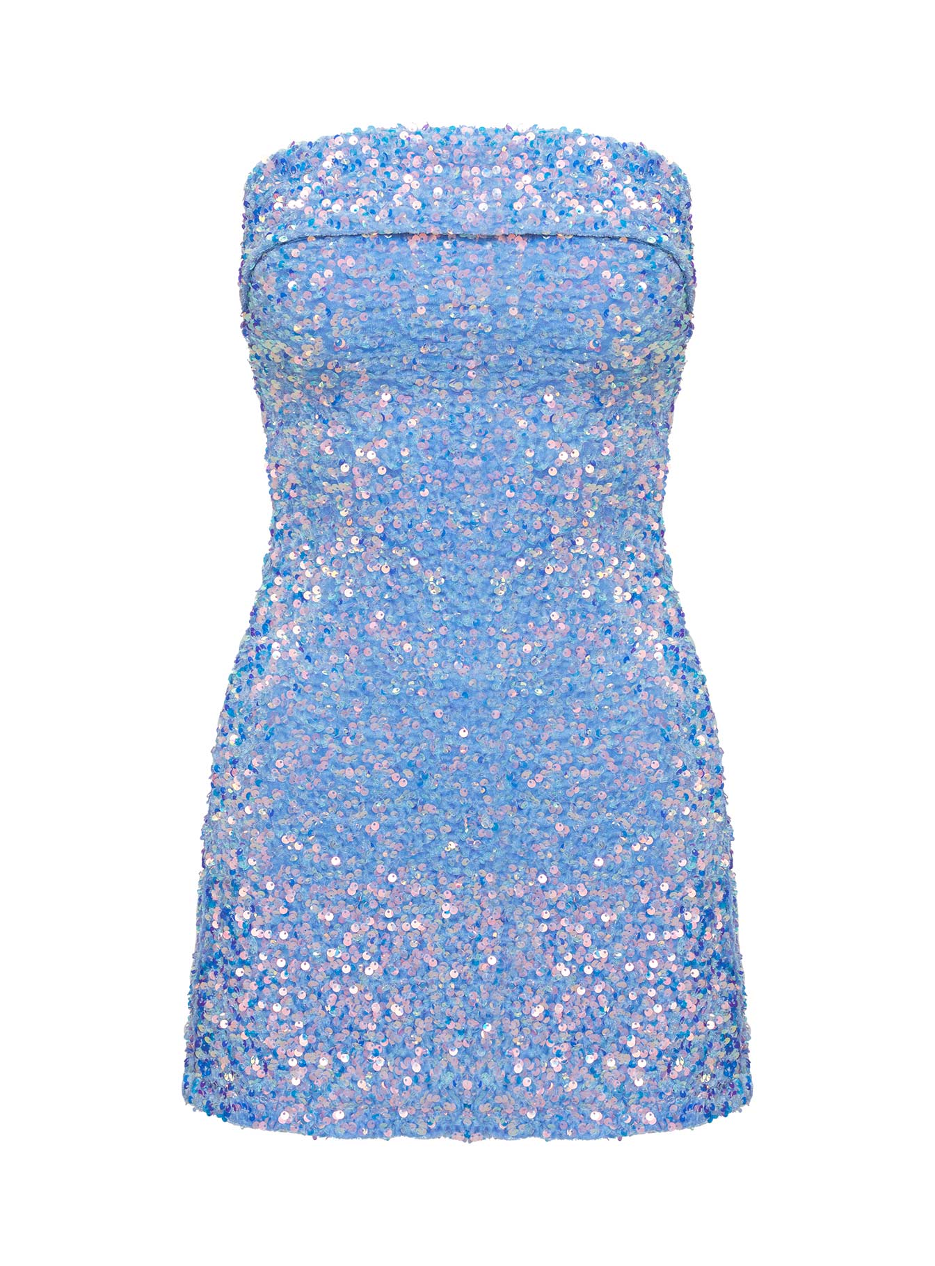 Caprina Sequin Mini Dress Light Blue Many Kinds Of Online