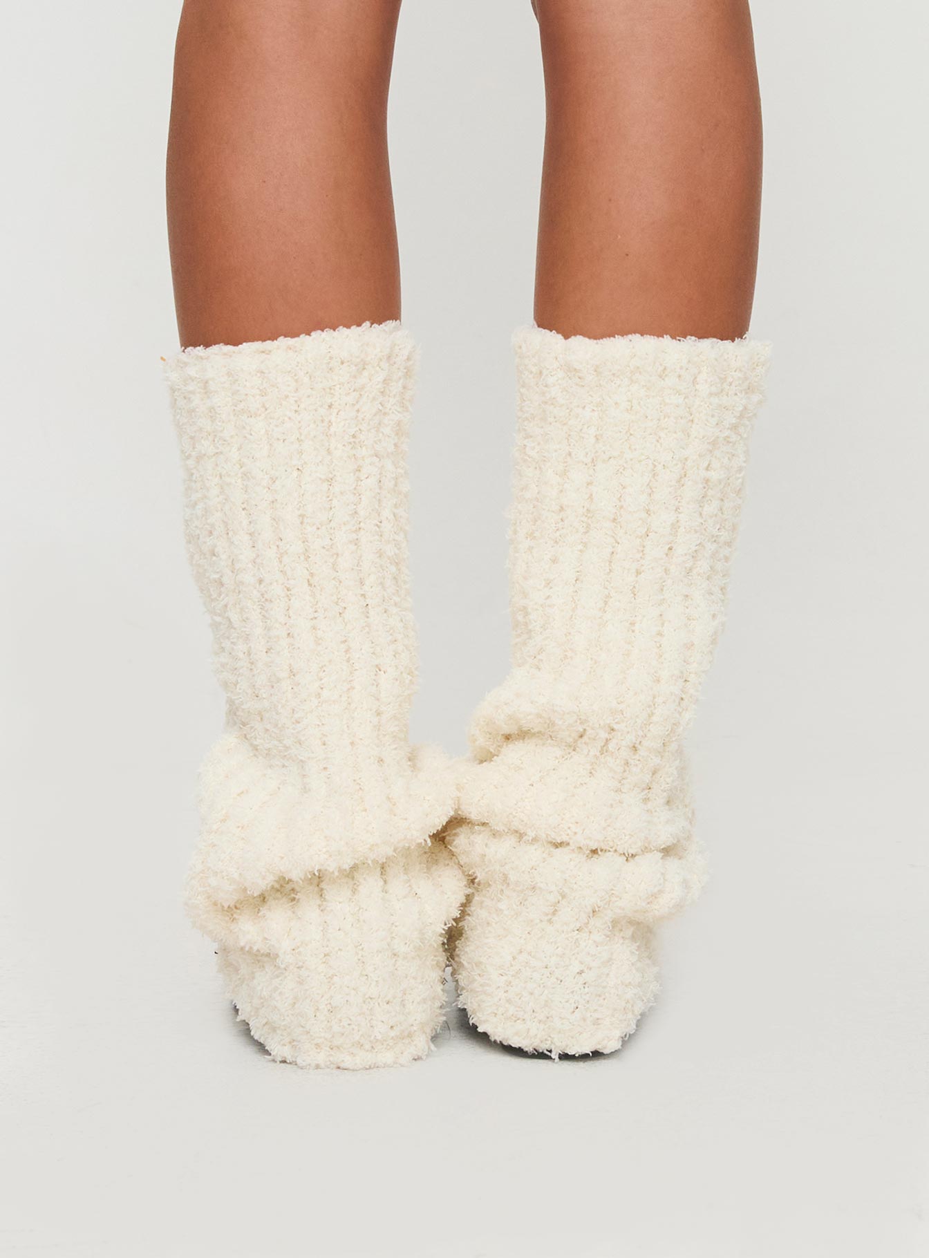 Queensway Boucle Legwarmers Cream Buy Cheap With Mastercard