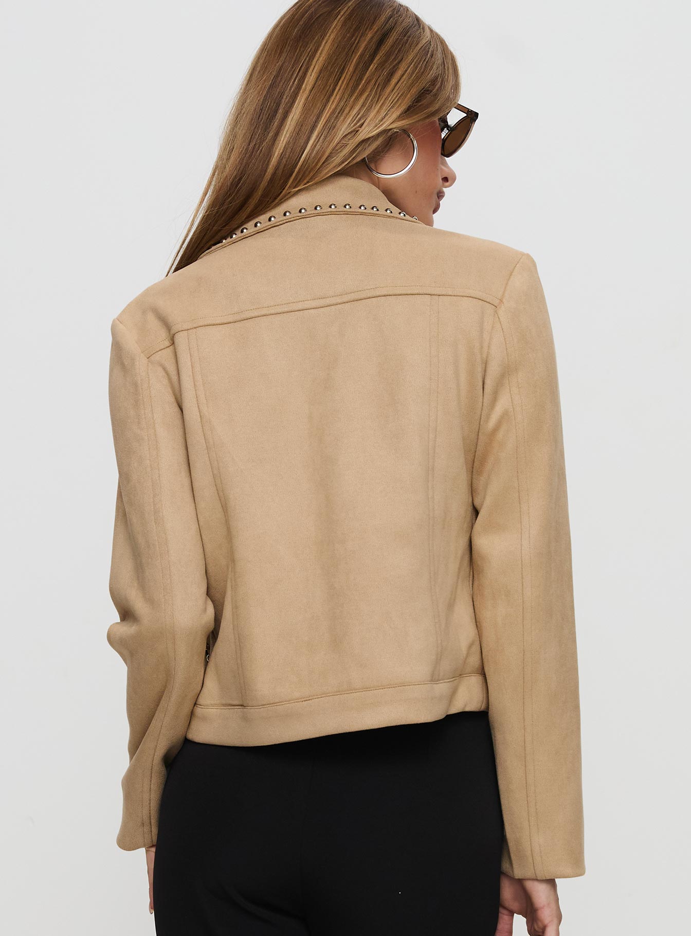 Hurleigh Faux Suede Jacket Brown Get To Buy