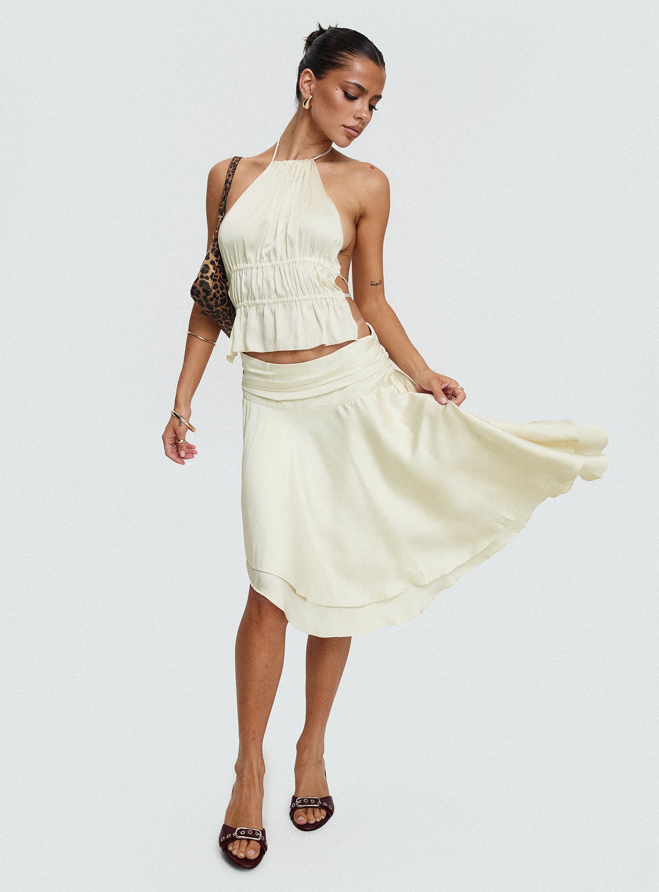 Legacy Midi Skirt Ivory Buy Cheap Best