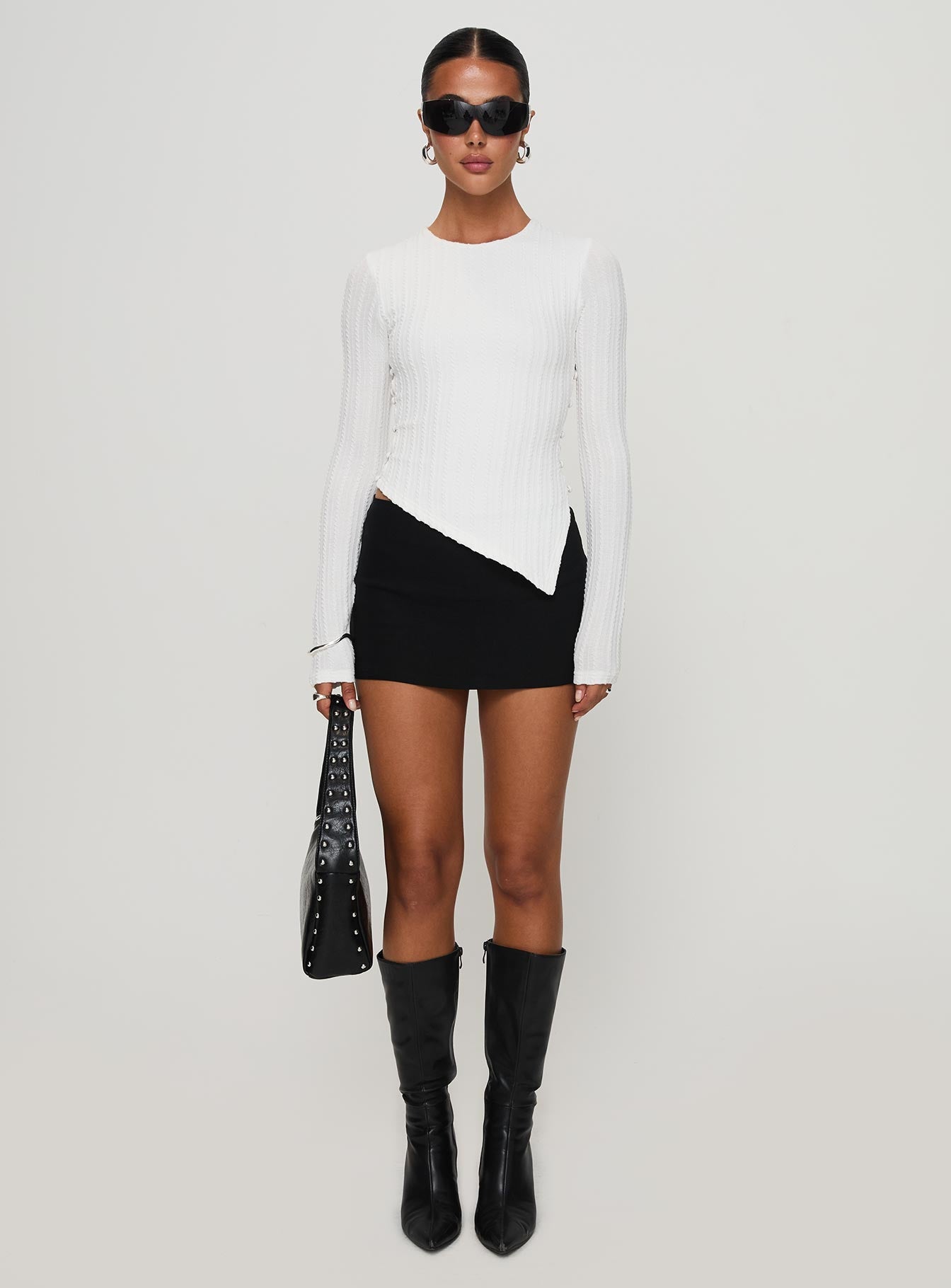 Yulkie Long Sleeve Top White Shipping Outlet Store Online