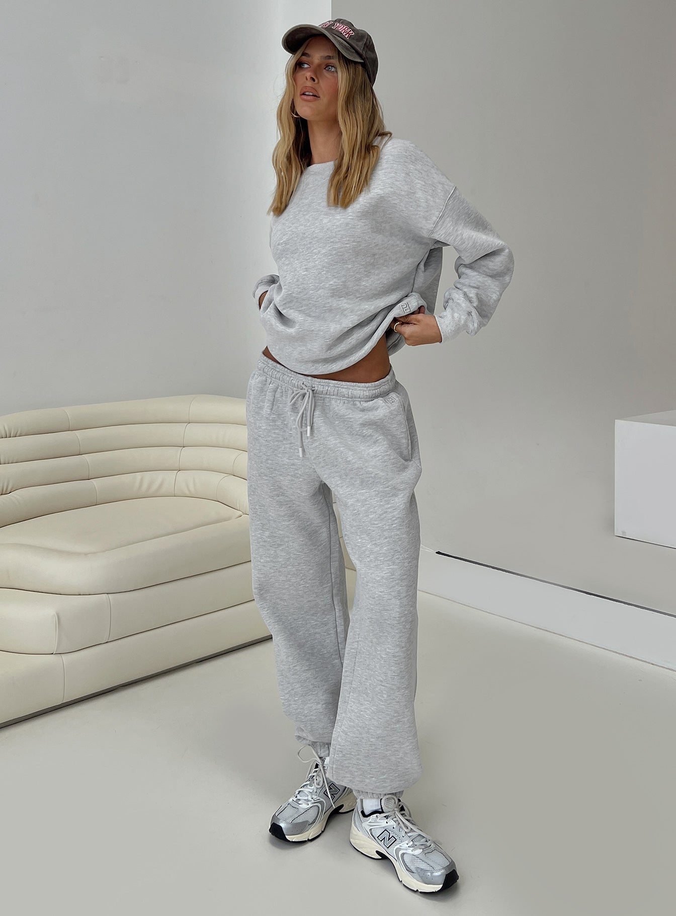 Dream Fleece Ankle Cuff Sweatpants Grey Marle Brand New Unisex Sale Online