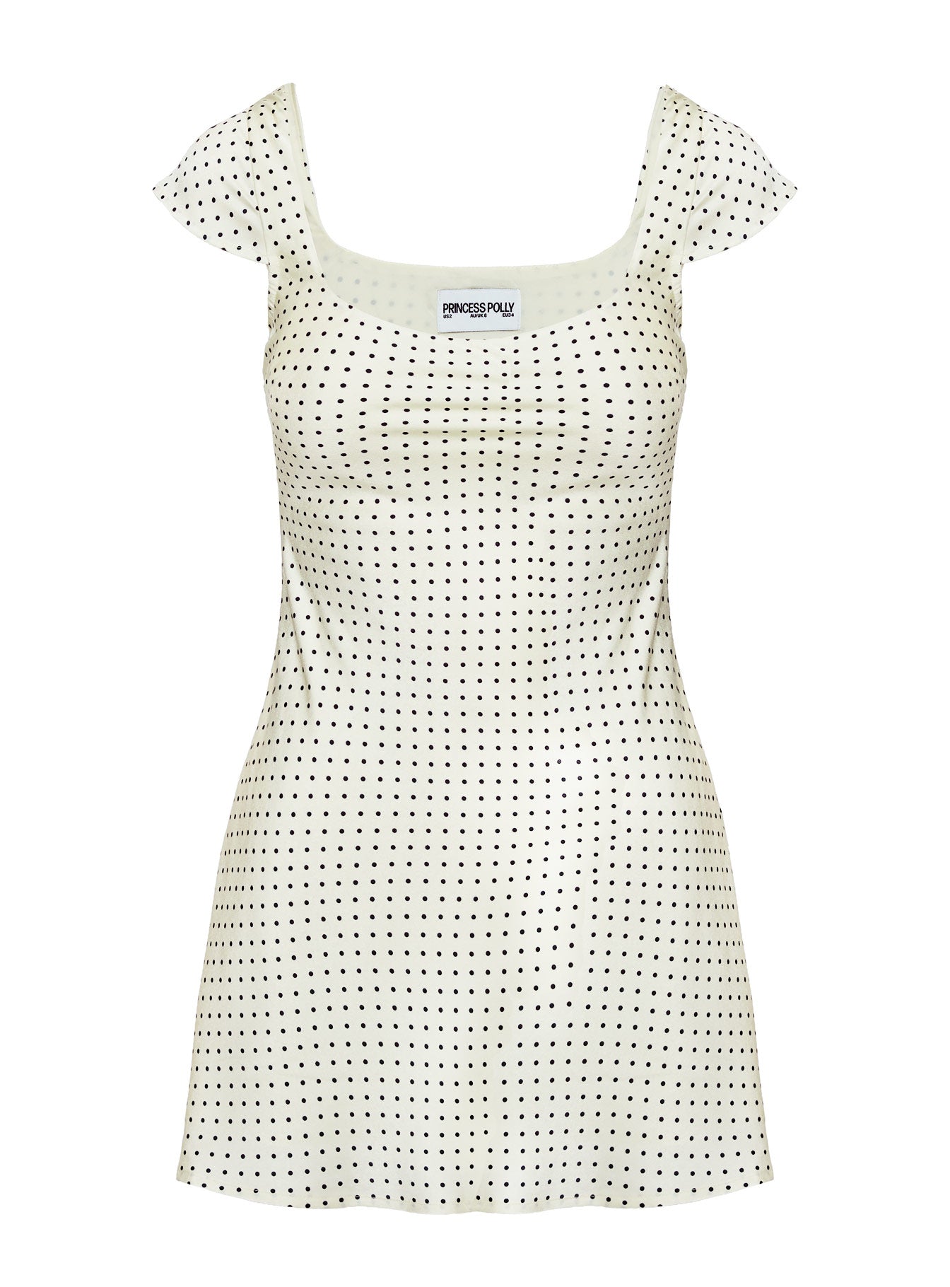 Lucienna Polka Dot Mini Dress White / Black Outlet Store Online