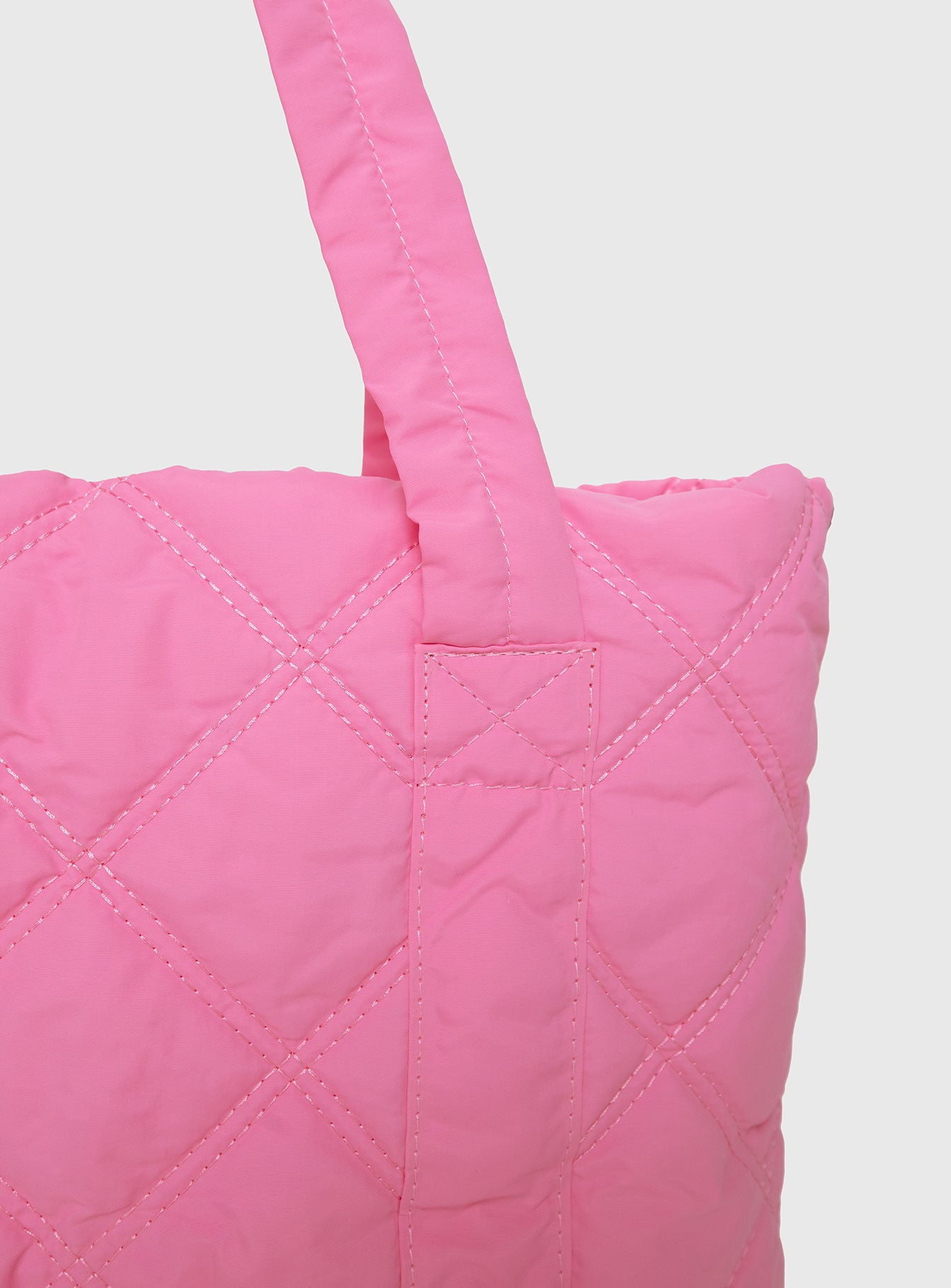 Jovie Nylon Quilted Tote Pink Best Seller Cheap Pice