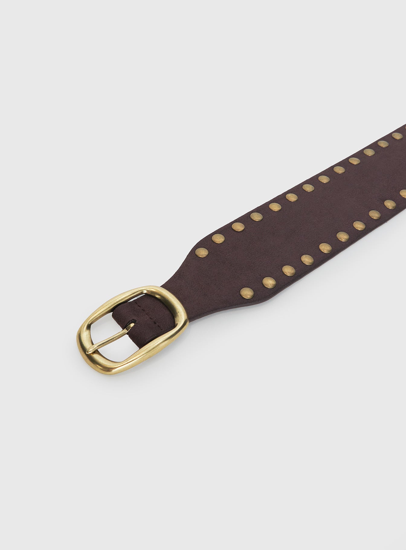 Spheres Stud Belt Dark Brown Sale Pick A Best