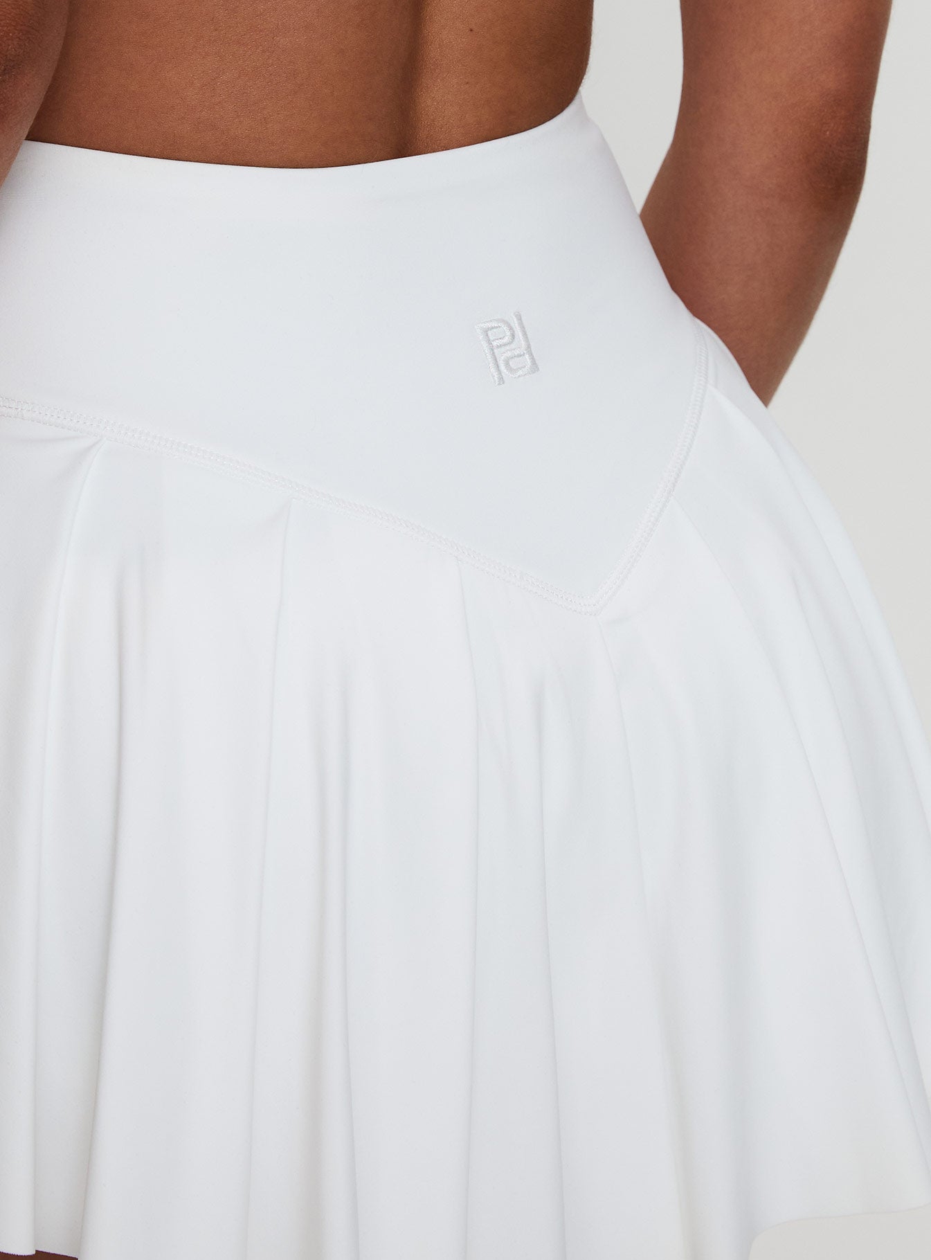 Dynamic Pleat Active Skort White Free Shipping Fake