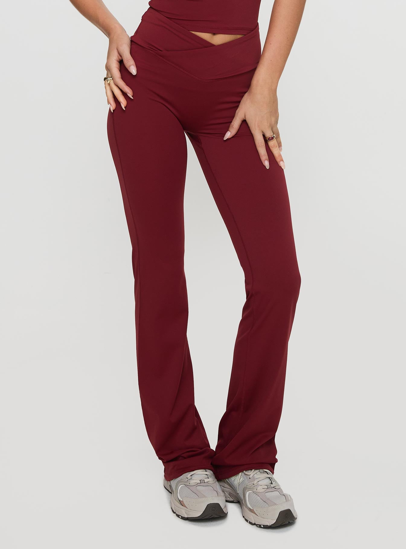 Sunday Session Active Flare Leg Pant Red Very Cheap