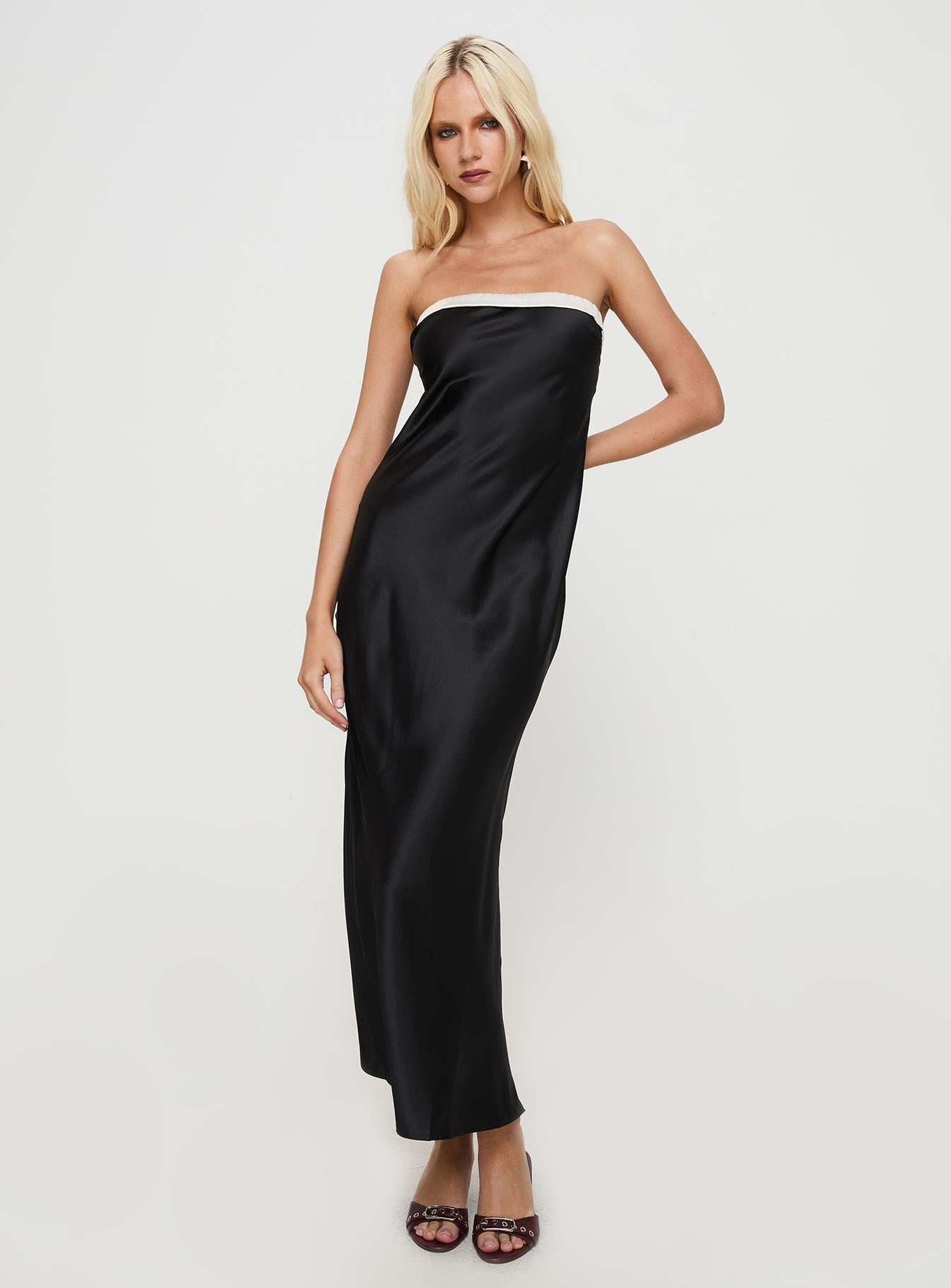 Phillipa Strapless Maxi Dress Black Sale Hot Sale