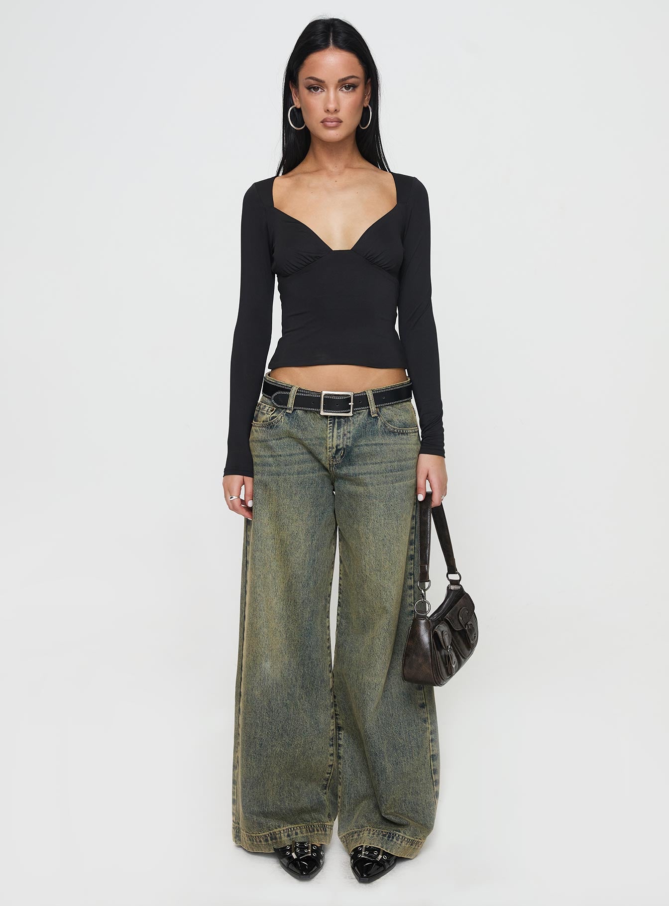 Annistyn Top Black Supply Cheap Pice