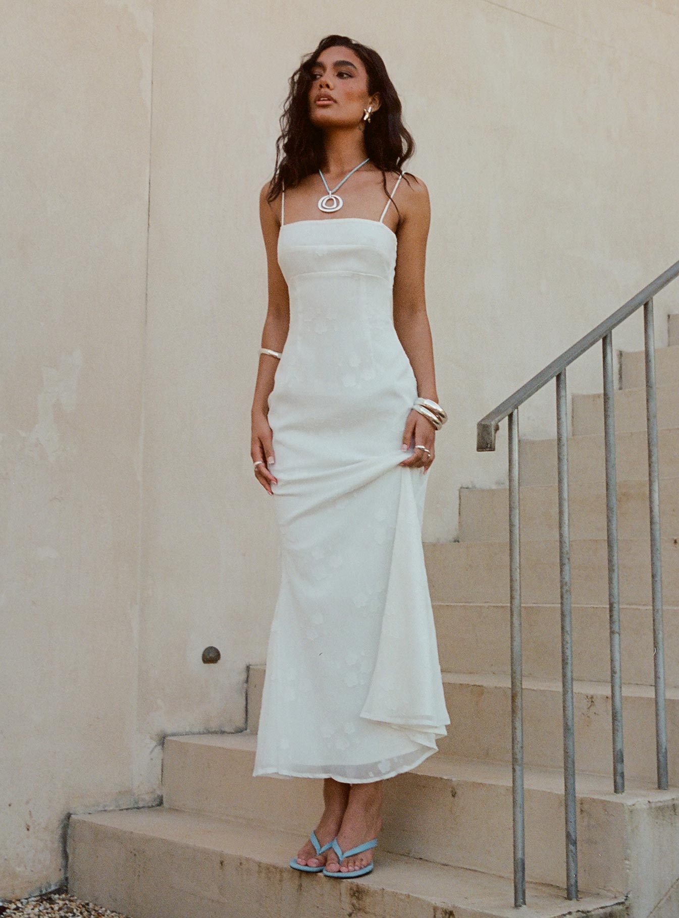 Hanlen Maxi Dress White Best Seller