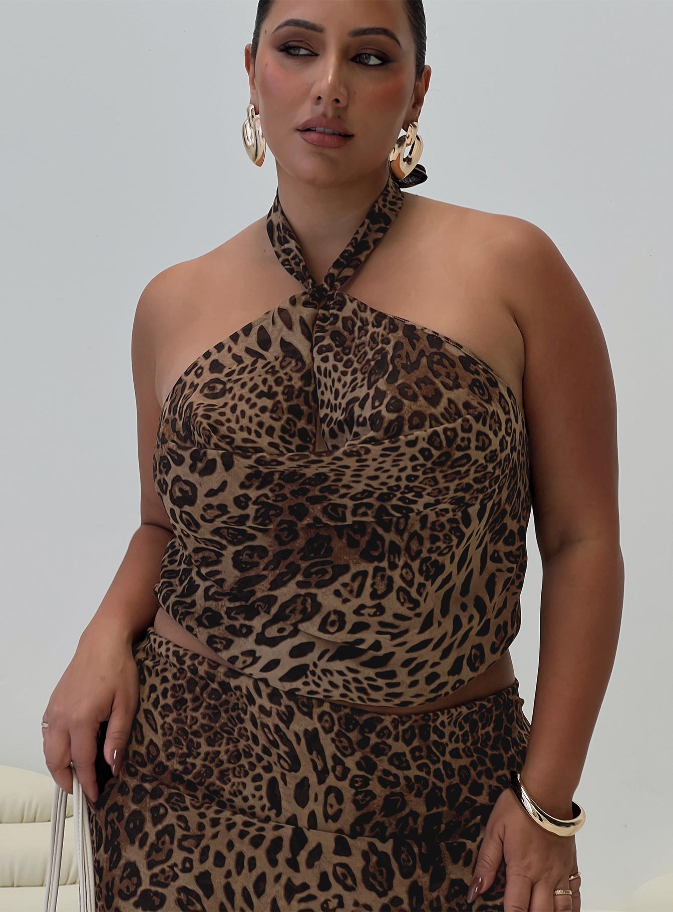 Eleganza Top Leopard Curve Clearance Fast Delivery