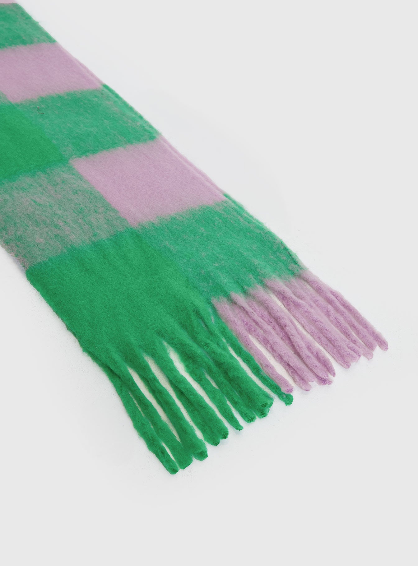 Up To Us Scarf Green / Pink Wiki Sale Online