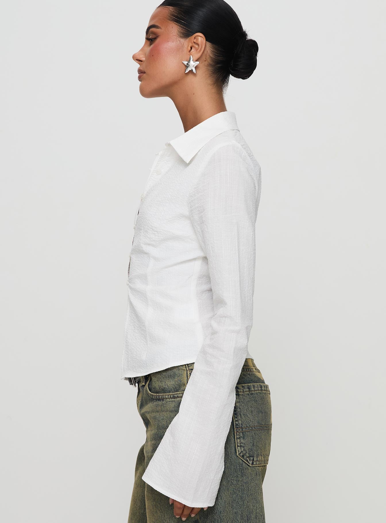 Foxley Long Sleeve Top White In China