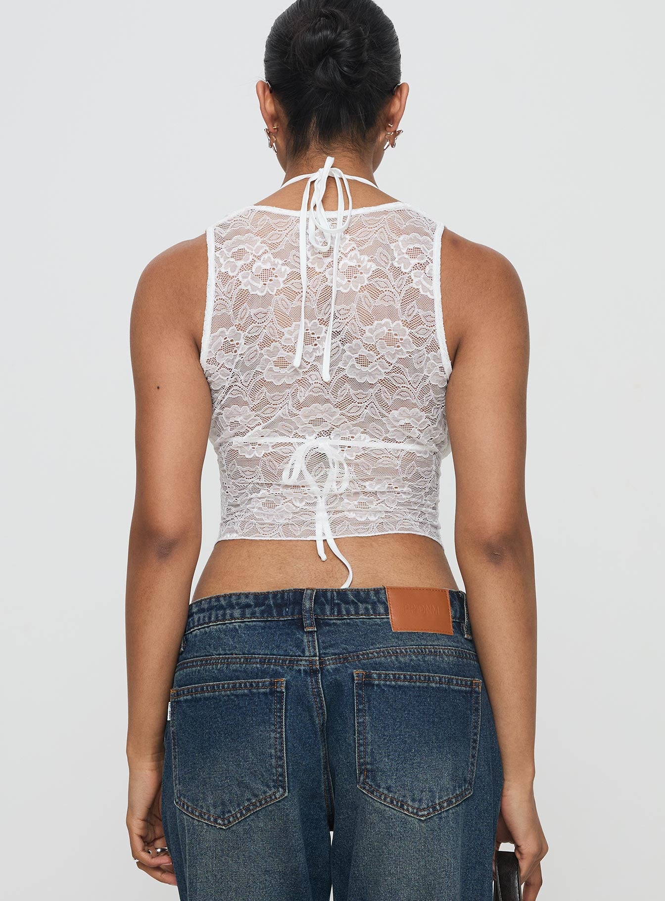 Maryam Lace Top White Free Shipping Marketable