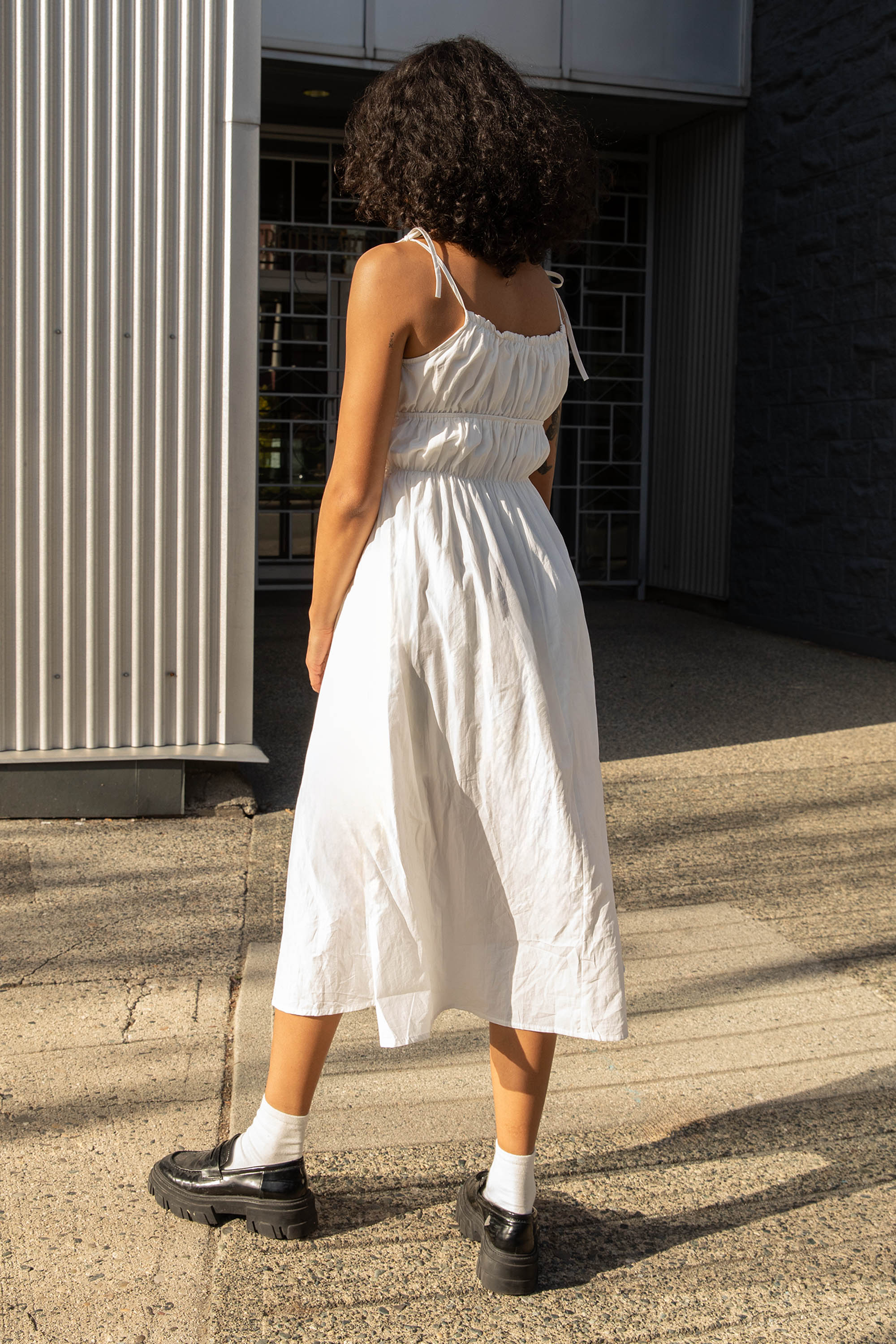 RUCHED MIDI DRESS Discount Eastbay